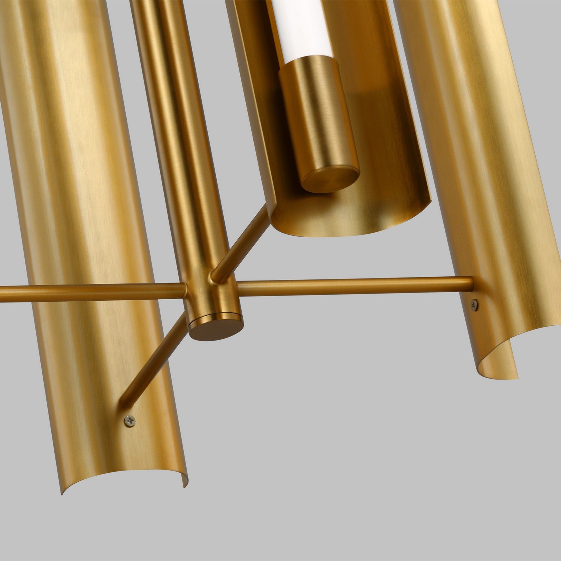 Carson 16" LED 4-Light Pendant, Burnished Brass Finish - Bees Lighting