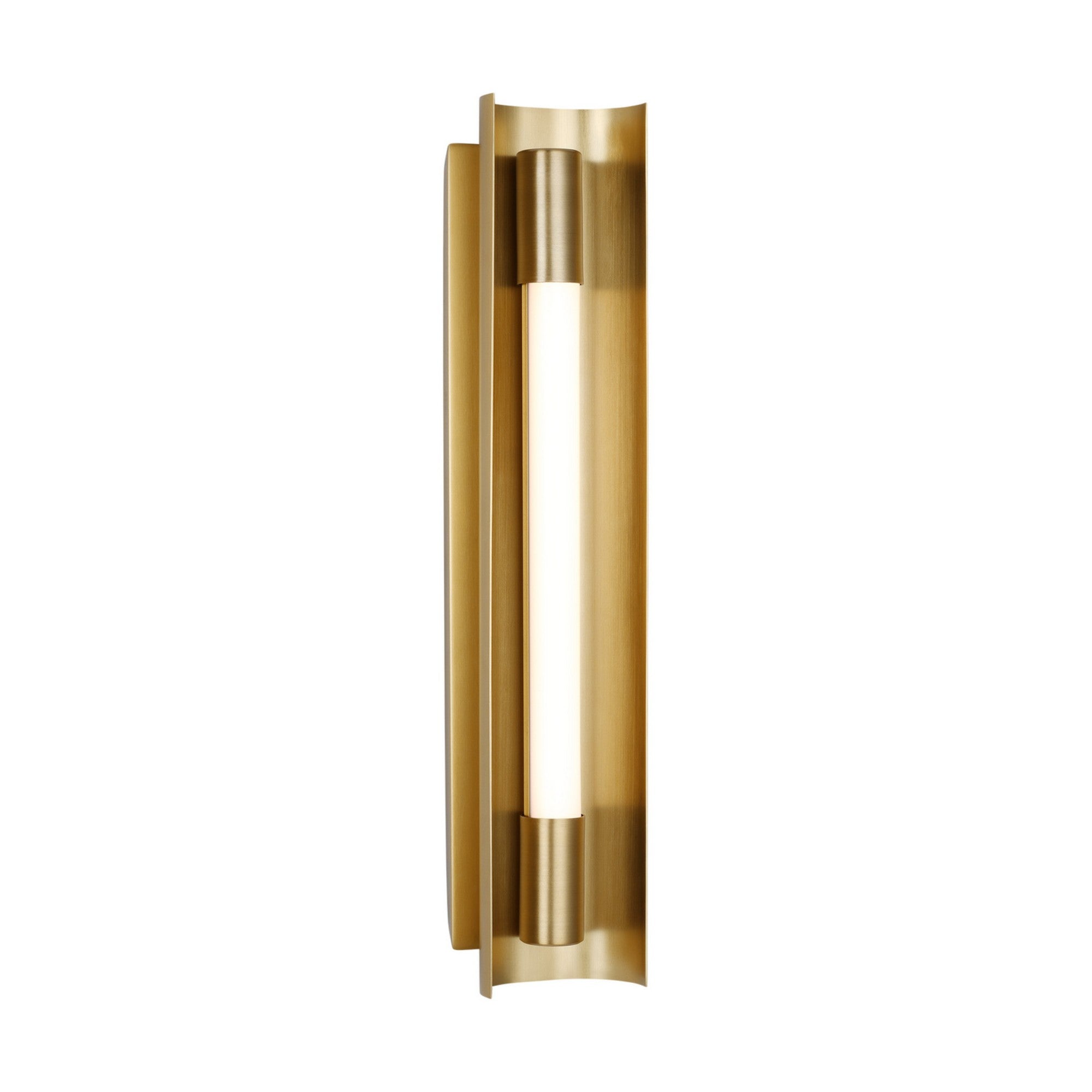 Carson 17" LED Small Vanity Light, Burnished Brass Finish - Bees Lighting