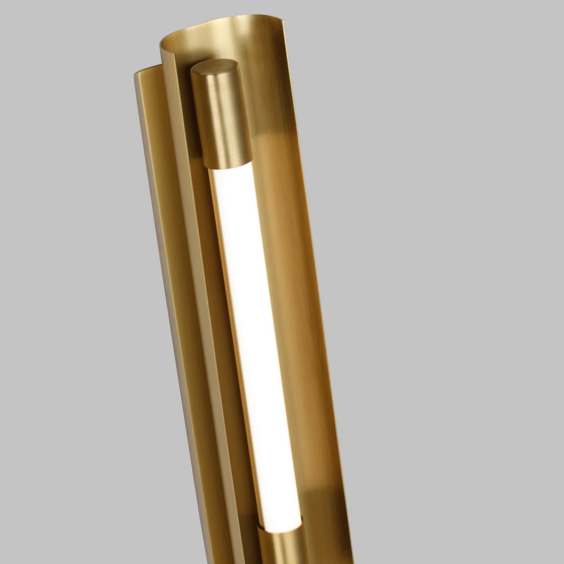 Carson 17" LED Small Vanity Light, Burnished Brass Finish - Bees Lighting