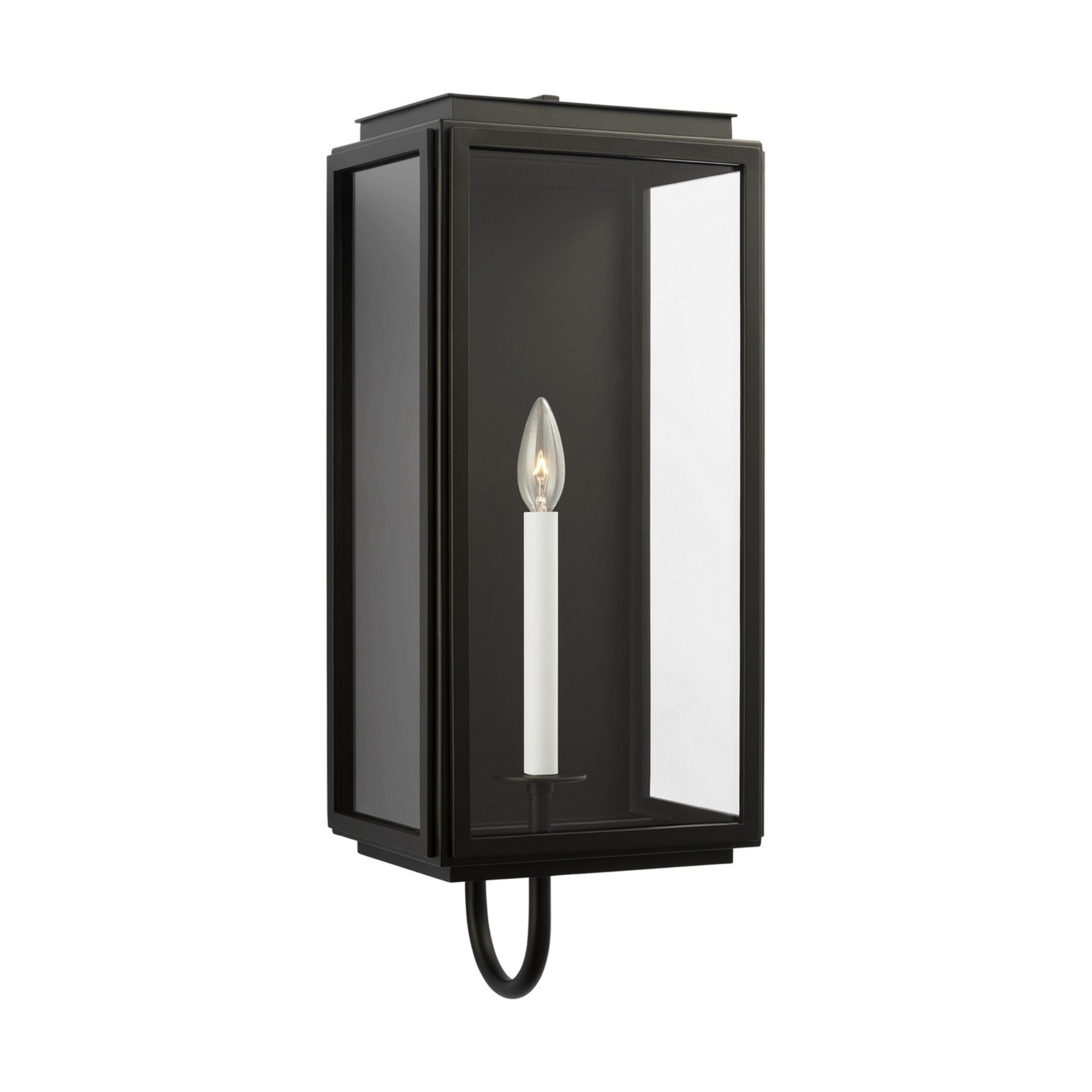 Edgar 24" LED Large Wall Lantern, Textured Black Finish - Bees Lighting