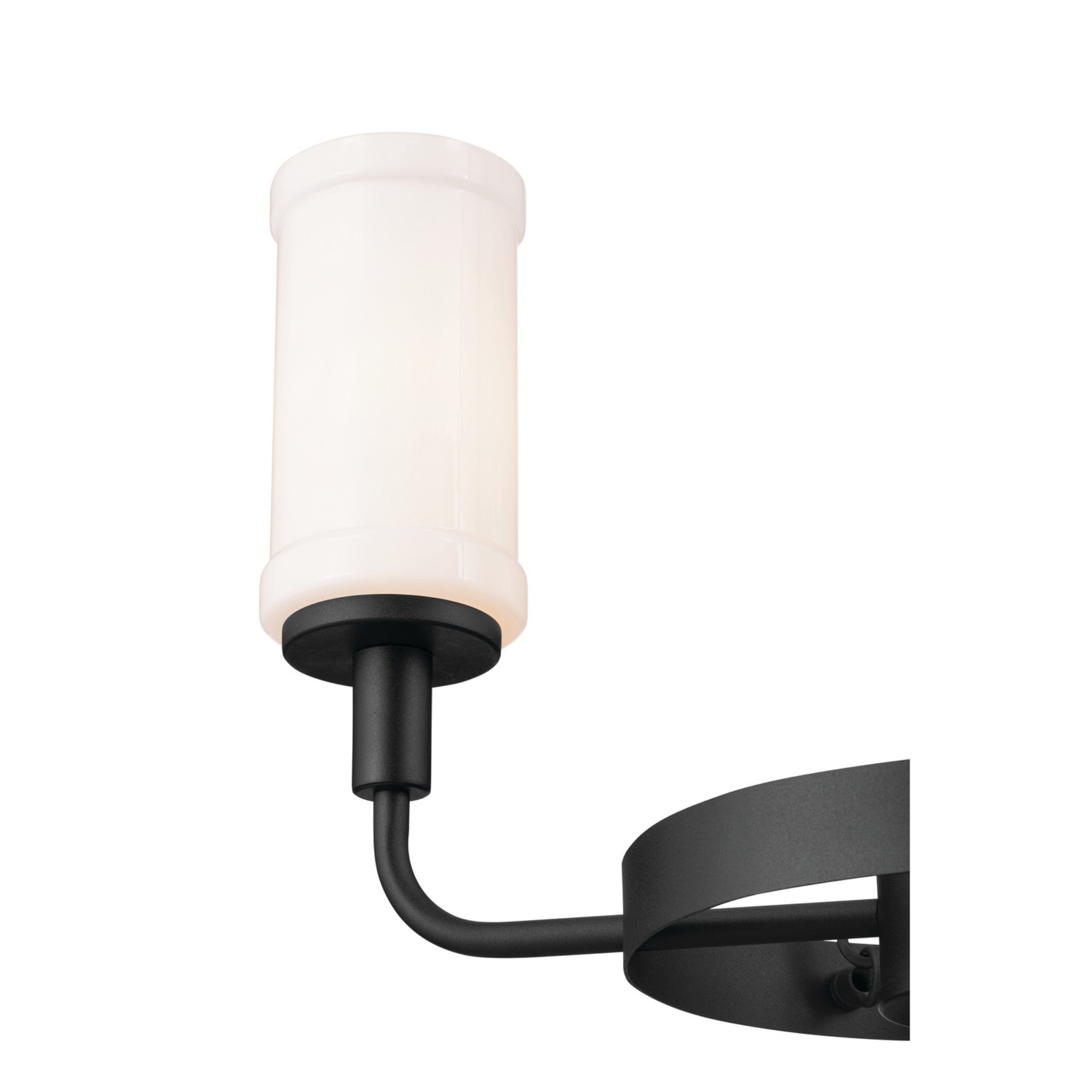 Vetivene 20" 3-Light Mini Chandelier, Textured Black Finish - Bees Lighting