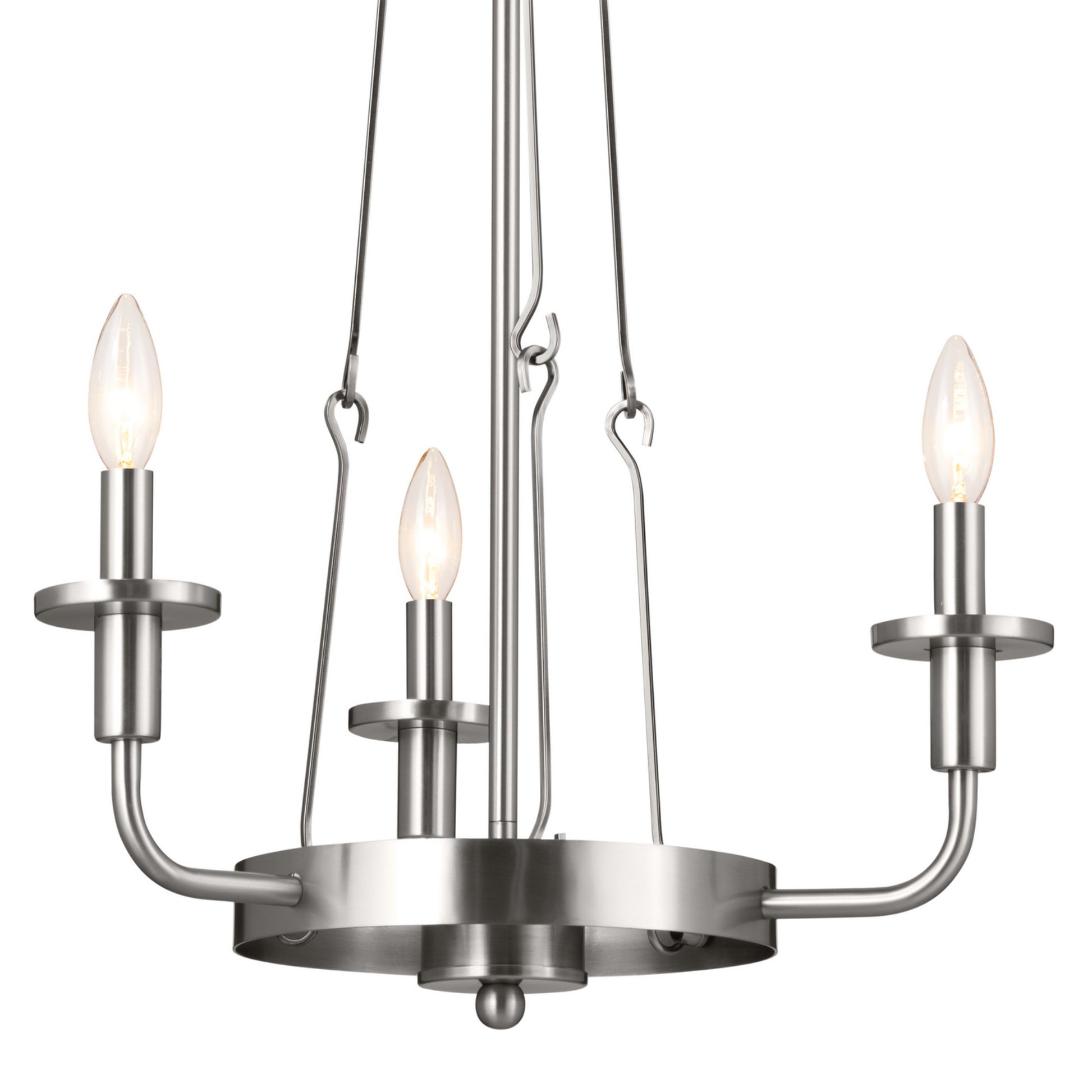 Vetivene 20" 3-Light Mini Chandelier, Classic Pewter Finish - Bees Lighting