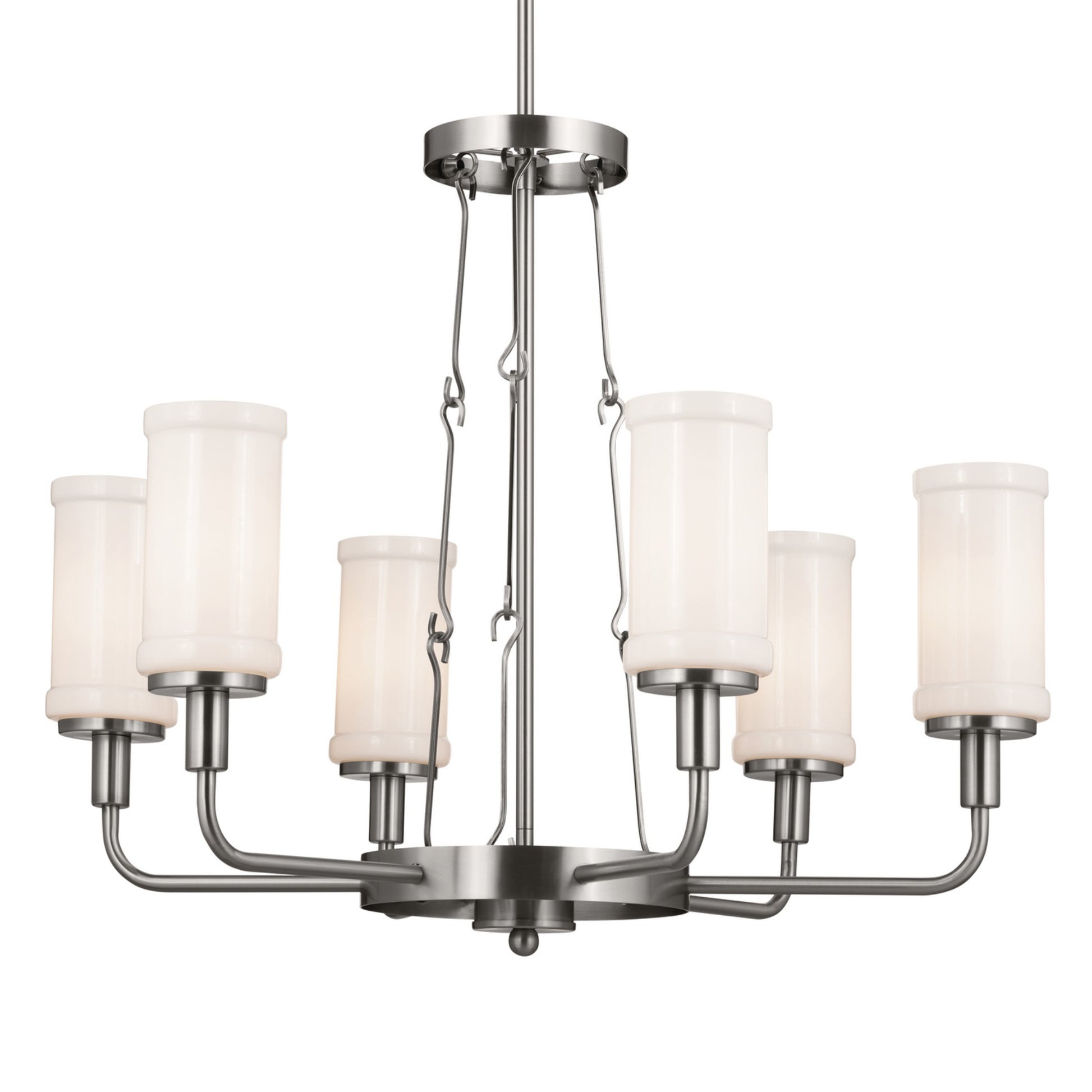 Vetivene 29" 6-Light Chandelier, Classic Pewter Finish - Bees Lighting