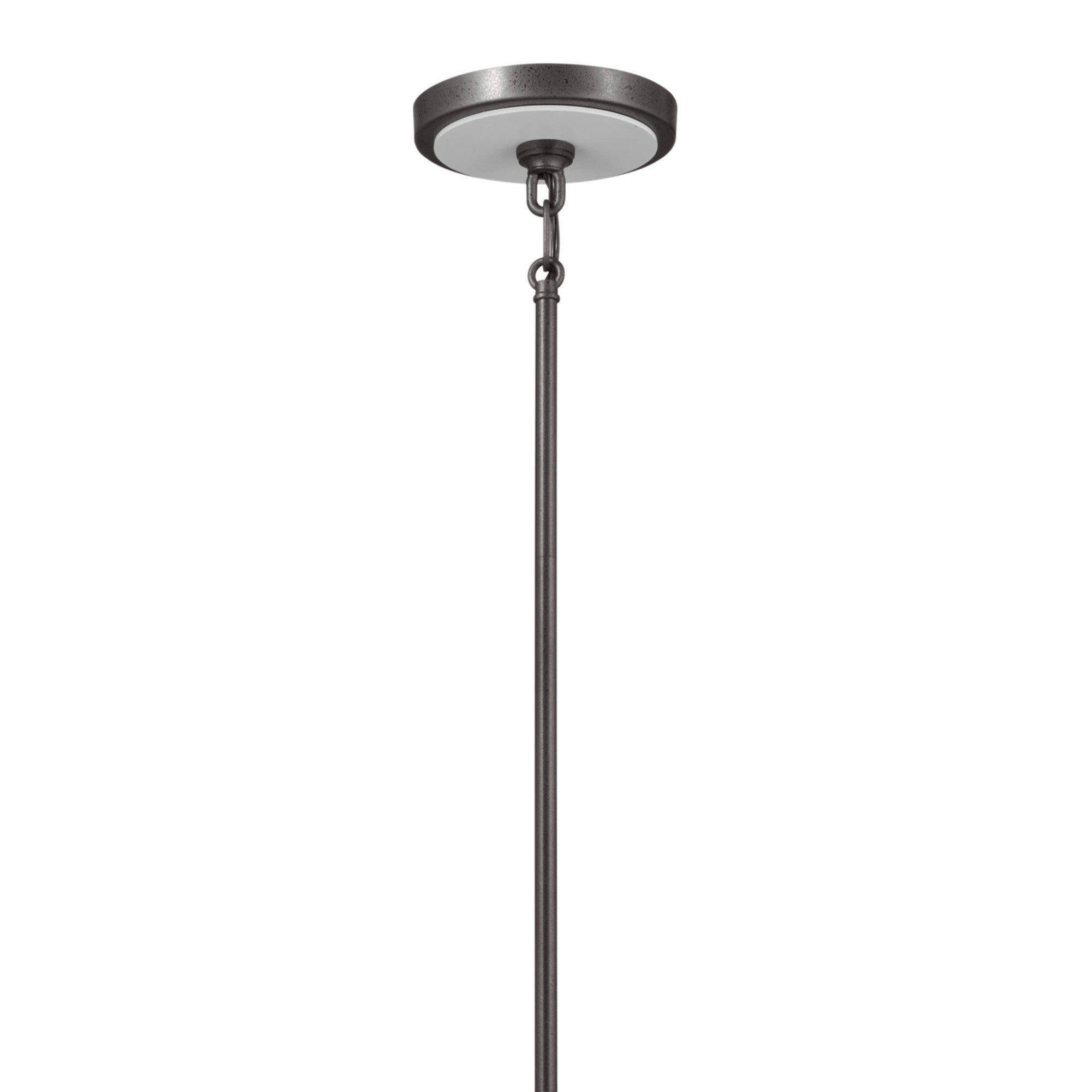 Freesia 38" 8-Light Chandelier, Anvil Iron Finish - Bees Lighting