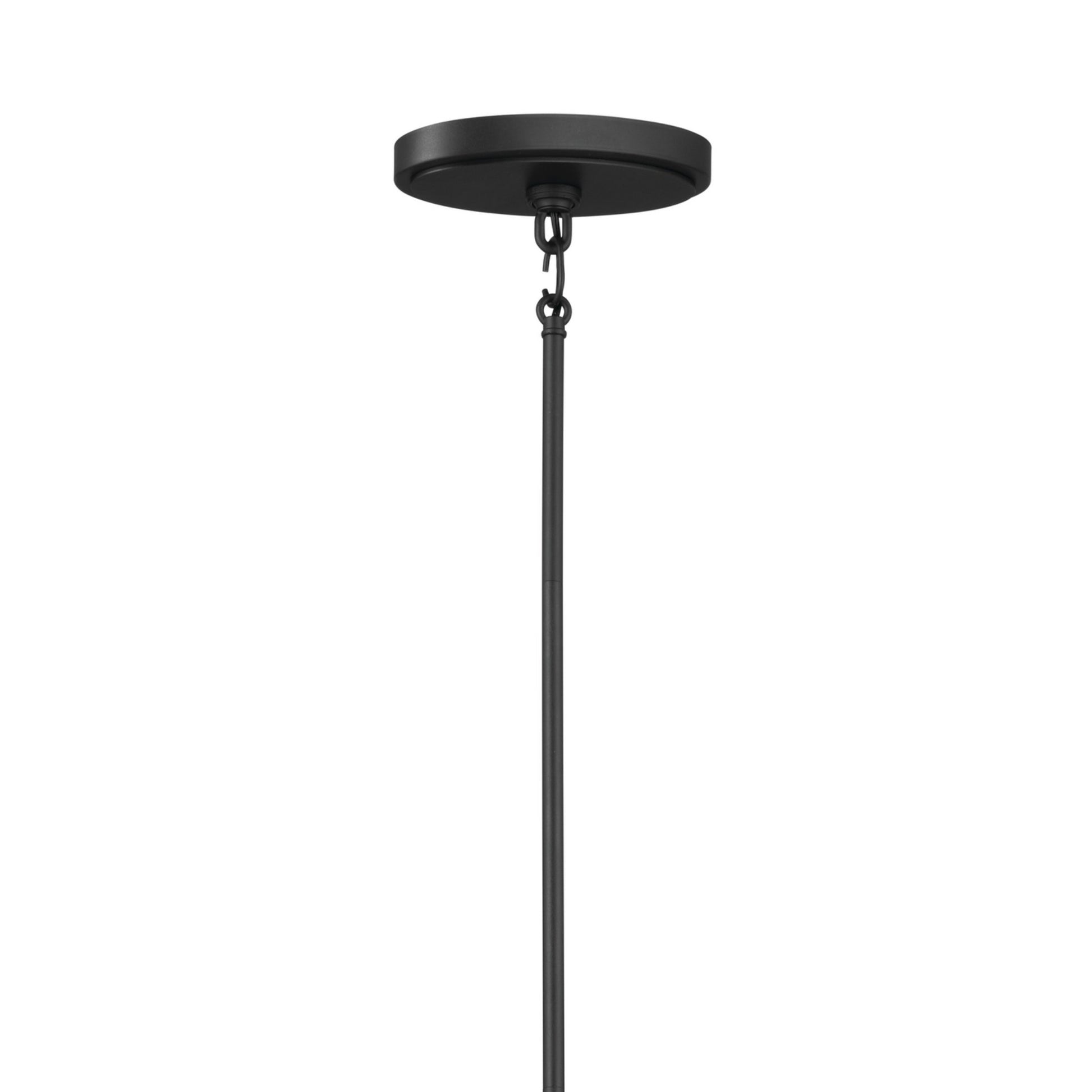 Freesia 45" 8-Light Linear Chandelier, Textured Black Finish - Bees Lighting