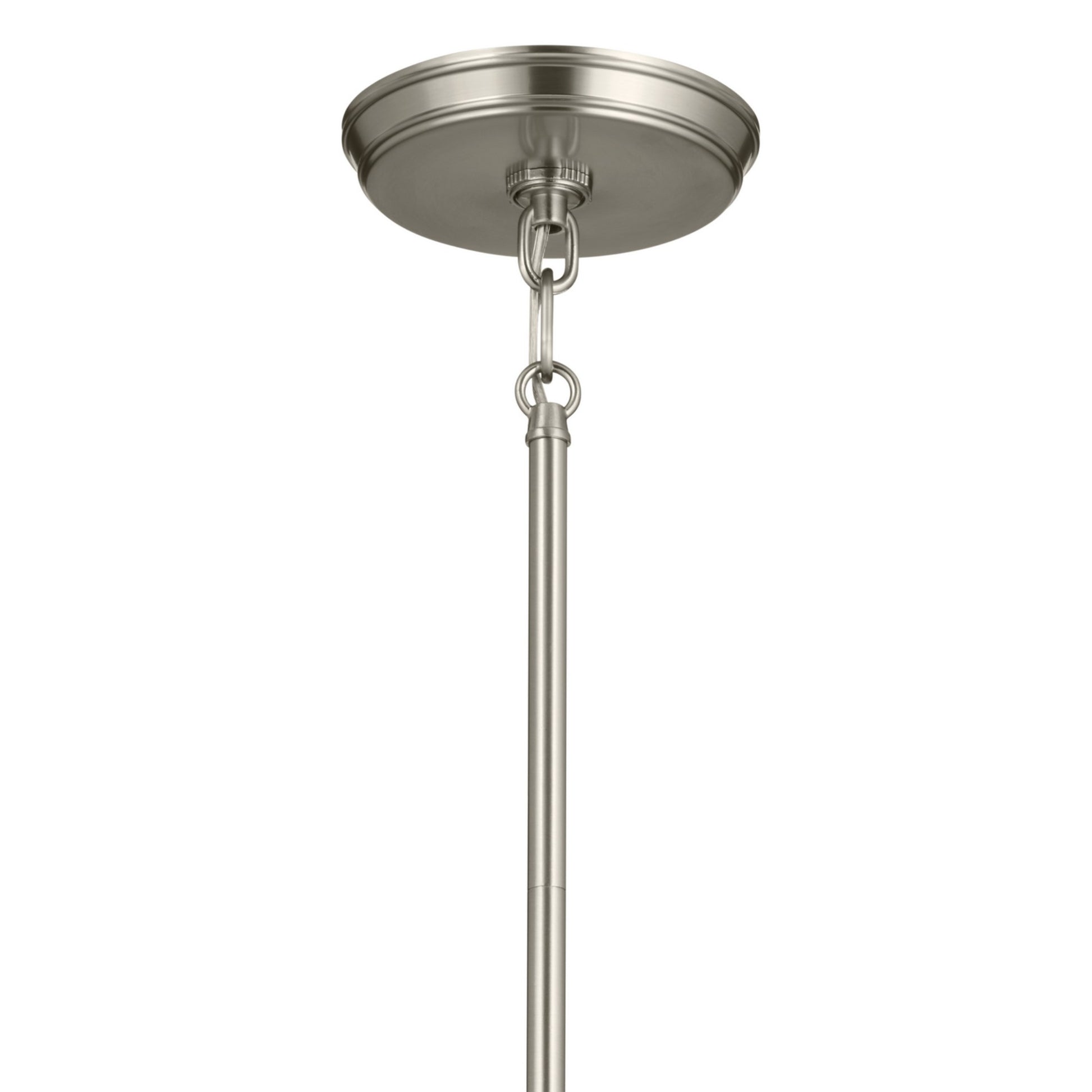 Baile 13" Mini Pendant, Brushed Nickel Finish - Bees Lighting