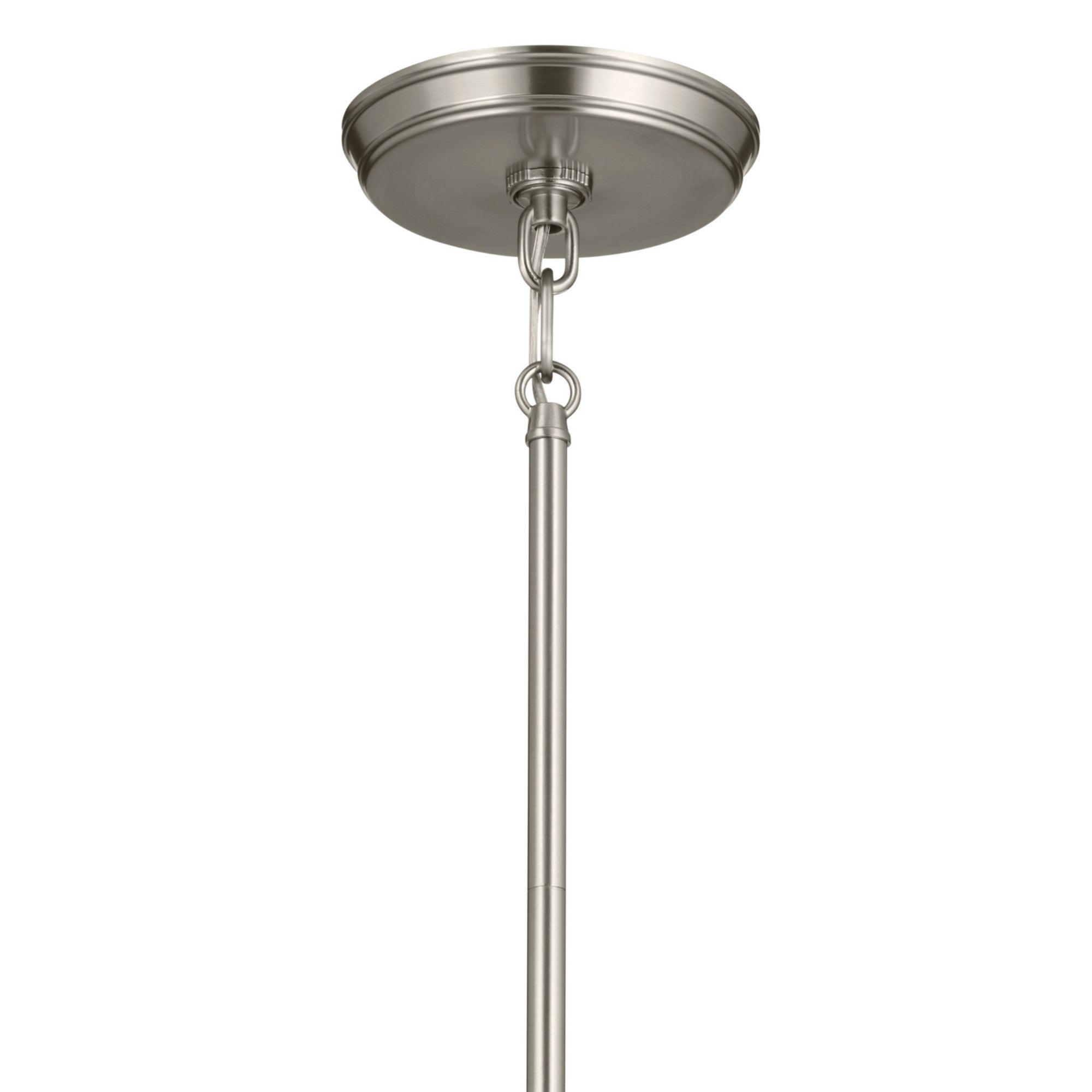 Baile 13" Mini Pendant, Brushed Nickel Finish - Bees Lighting
