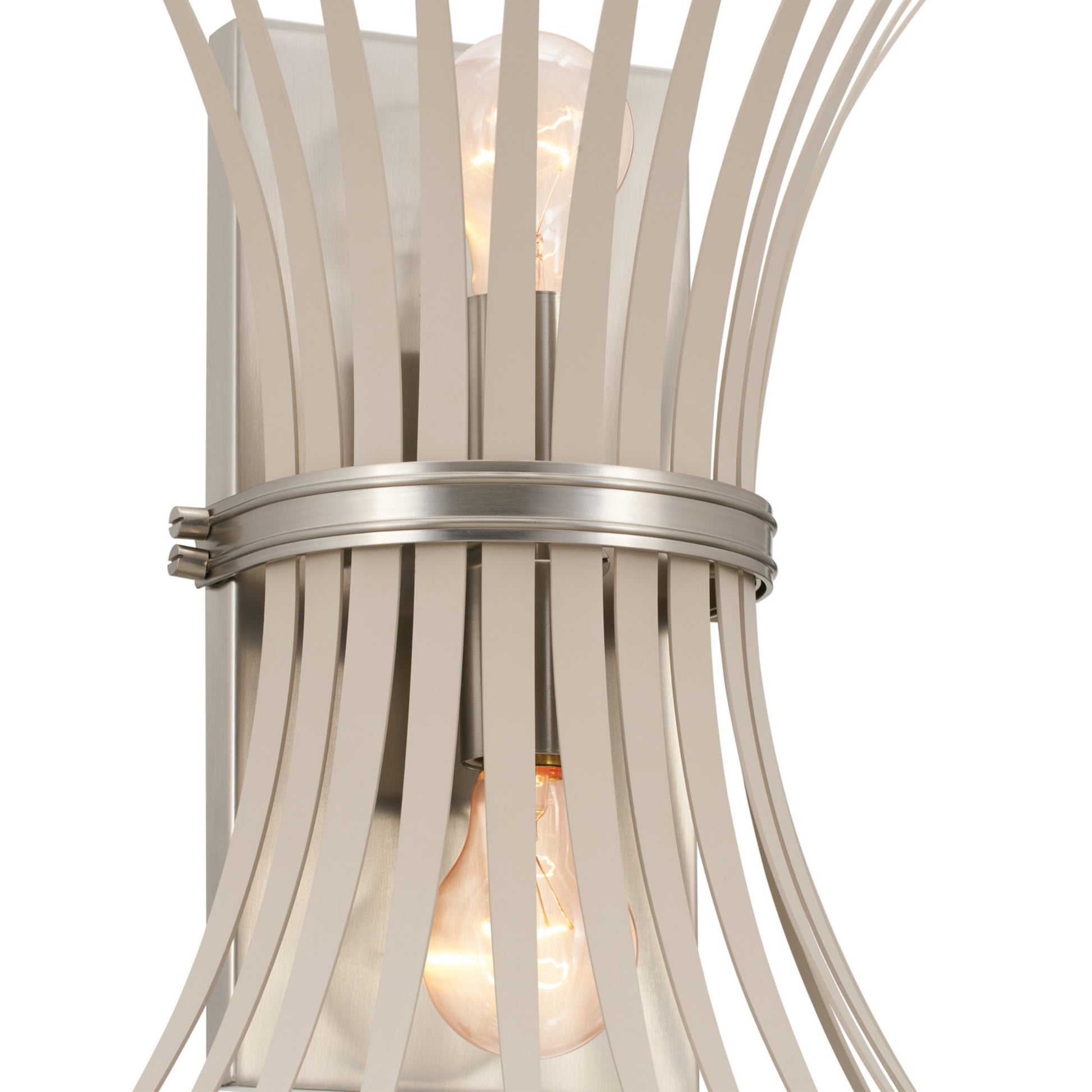 Baile 16" 2-Light Wall Sconce, Brushed Nickel Finish - Bees Lighting