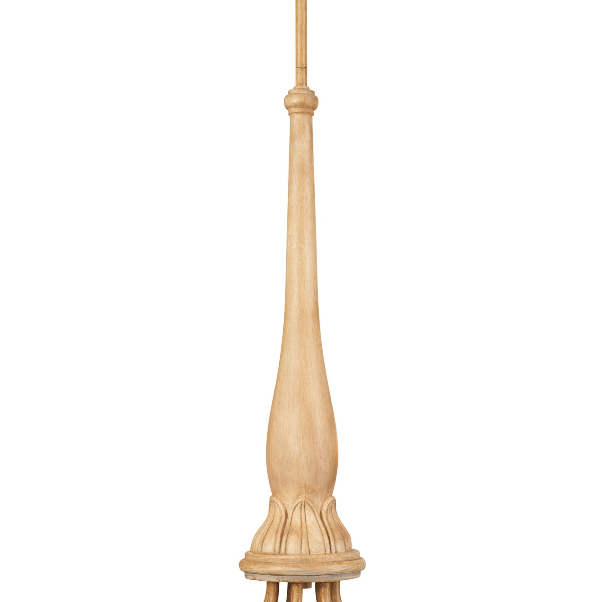 Melis 36" 7-Light Chandelier, Warm Maple Wood Finish - Bees Lighting
