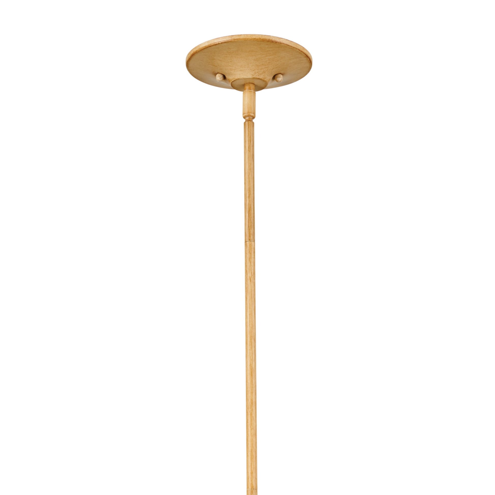 Melis 36" 7-Light Chandelier, Warm Maple Wood Finish - Bees Lighting