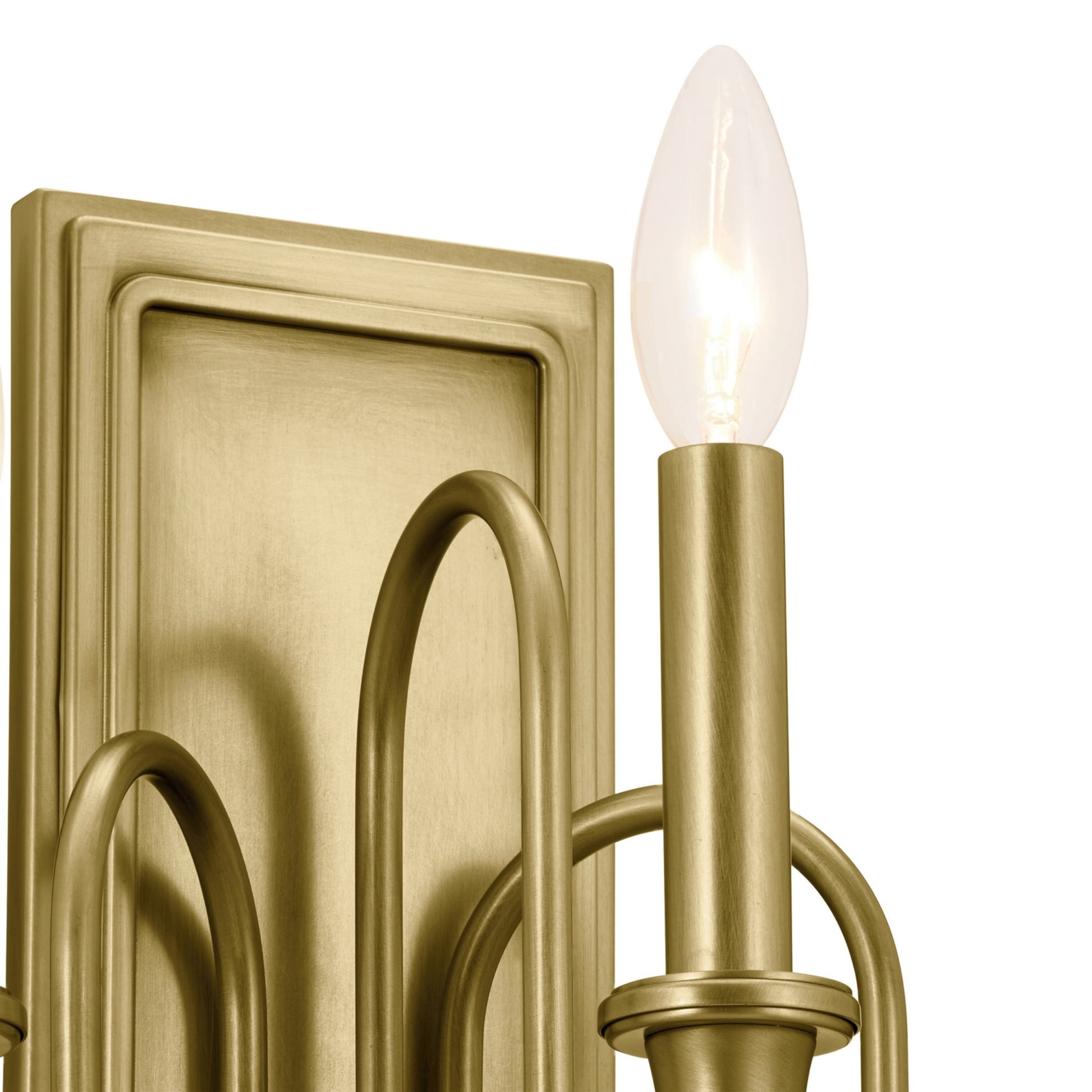 Karthe 13" 3-Light Wall Sconce, Natural Brass Finish - Bees Lighting