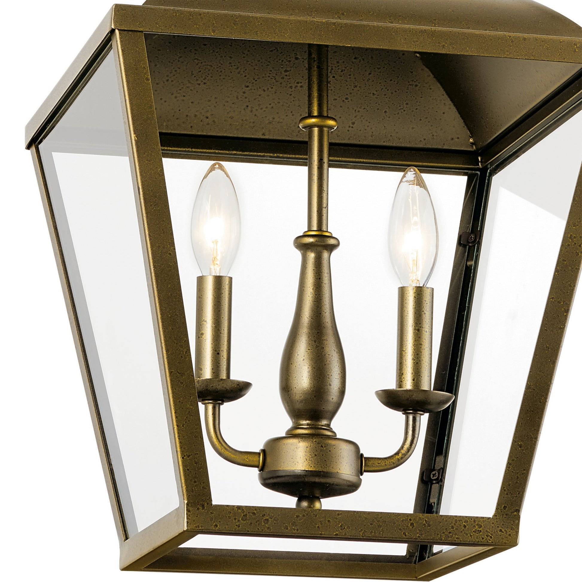 Dame 13" 2-Light Pendant, Character Bronze Finish - Bees Lighting