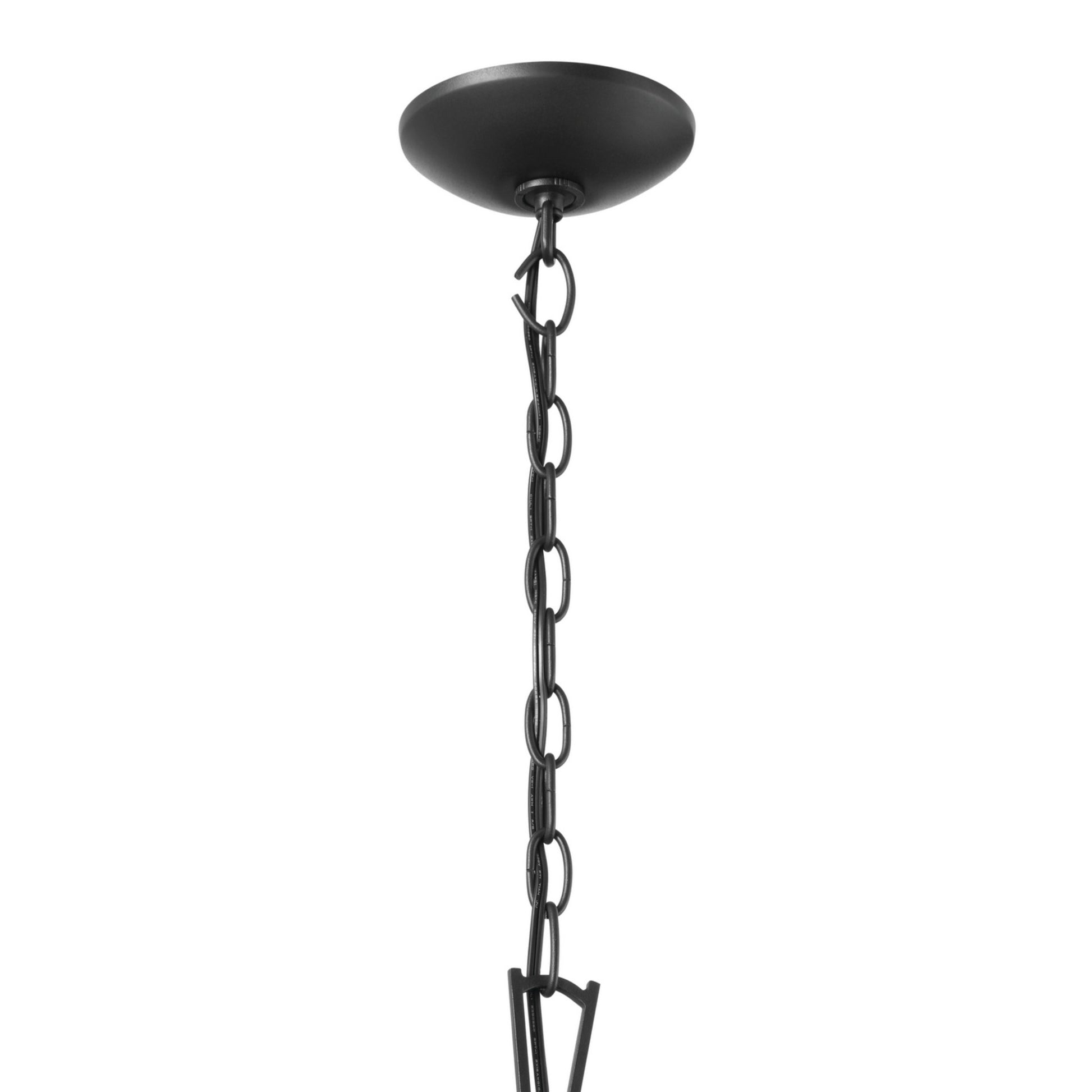 Dame 19" 4-Light Foyer Pendant, Textured Black Finish - Bees Lighting