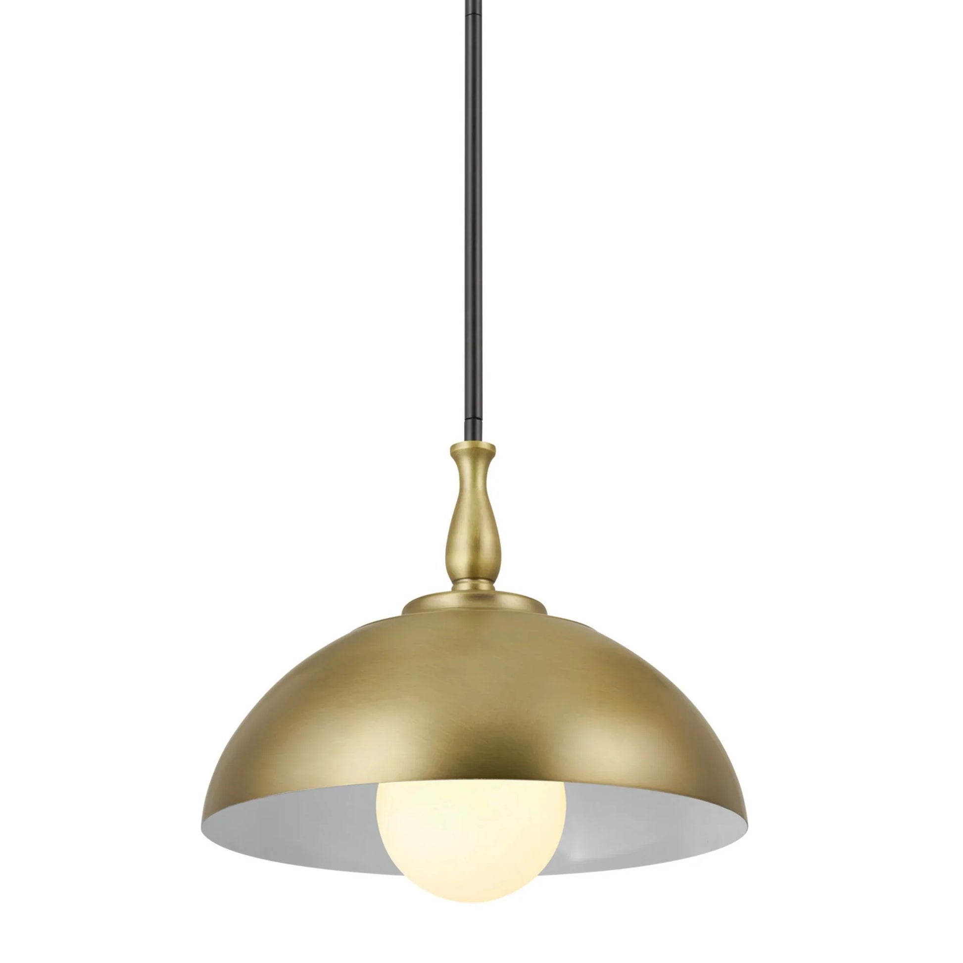 Fira 14" Pendant, Natural Brass Finish - Bees Lighting