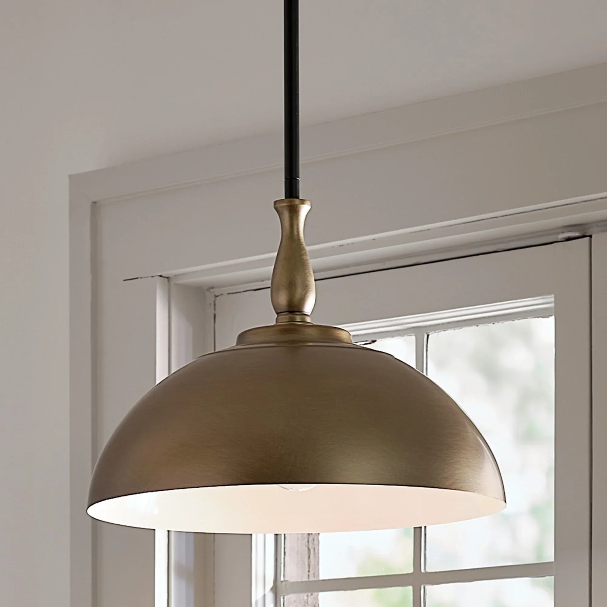 Fira 14" Pendant, Natural Brass Finish - Bees Lighting