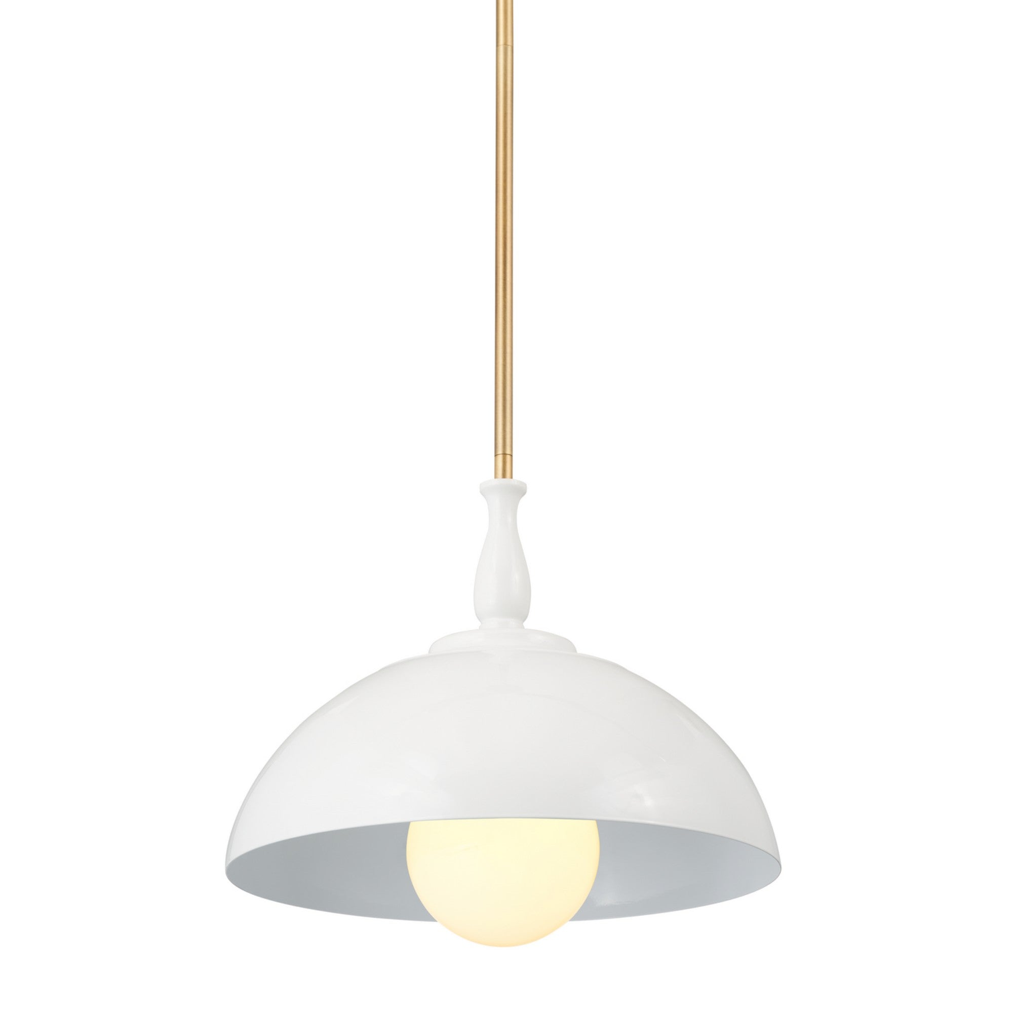 Fira 14" Pendant, White Finish - Bees Lighting