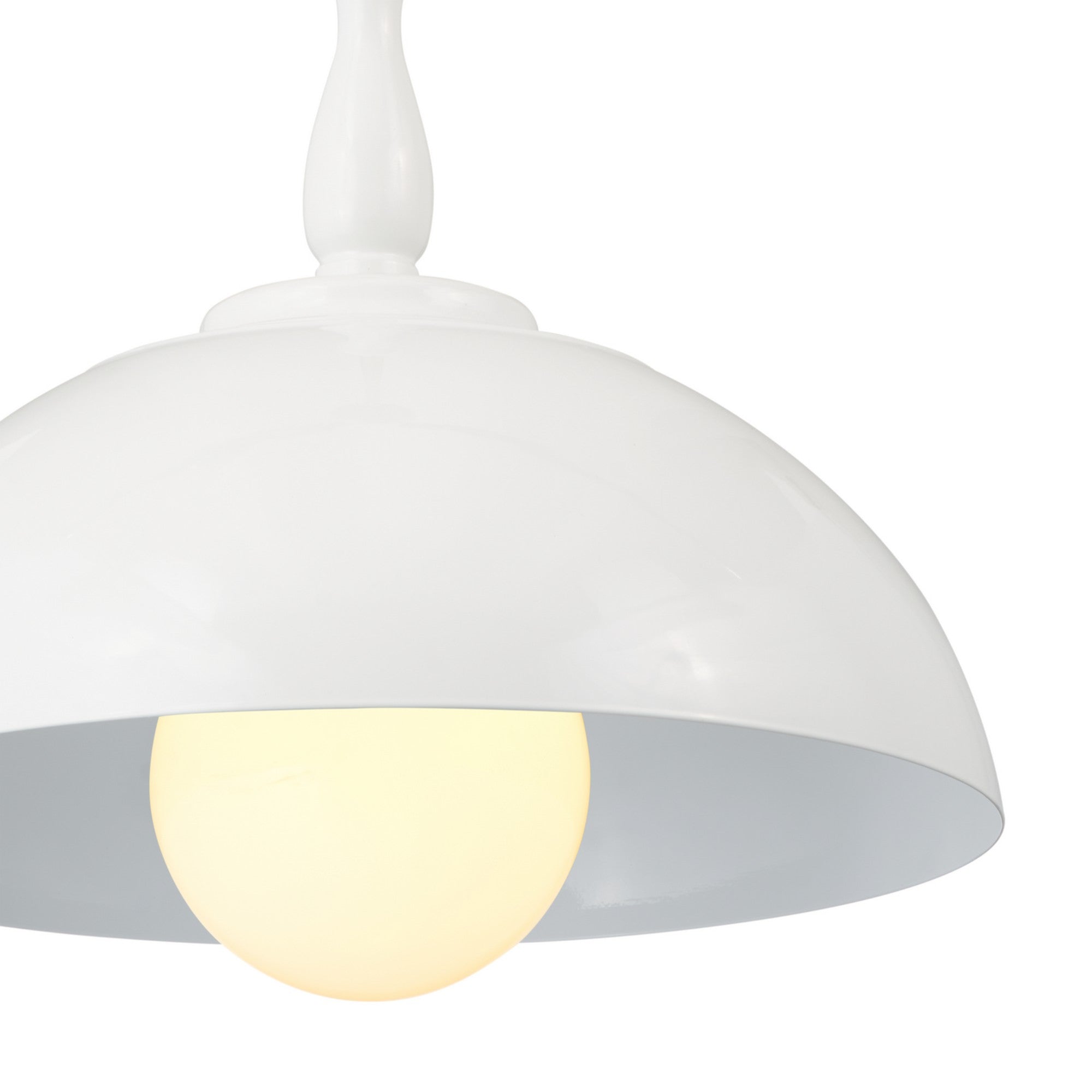 Fira 14" Pendant, White Finish - Bees Lighting