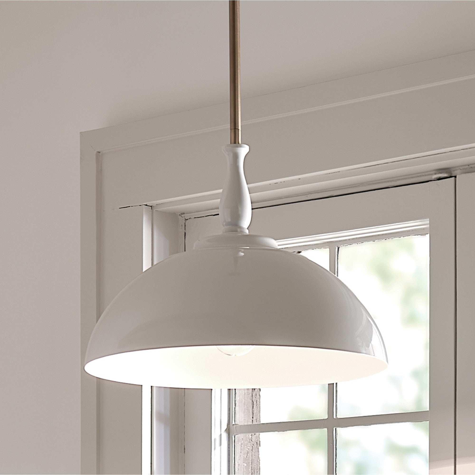 Fira 14" Pendant, White Finish - Bees Lighting