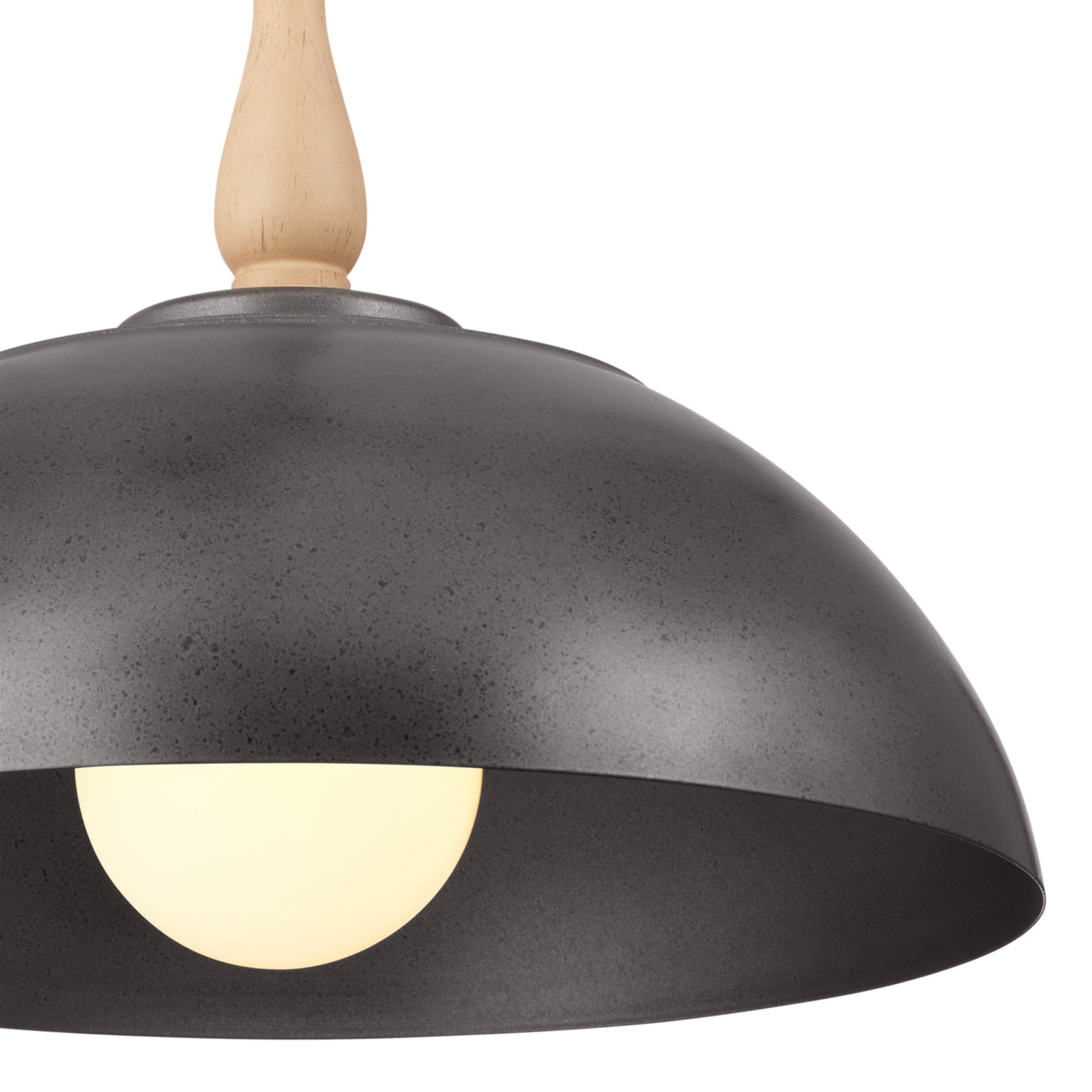 Fira 18" Pendant, Anvil Iron Finish - Bees Lighting