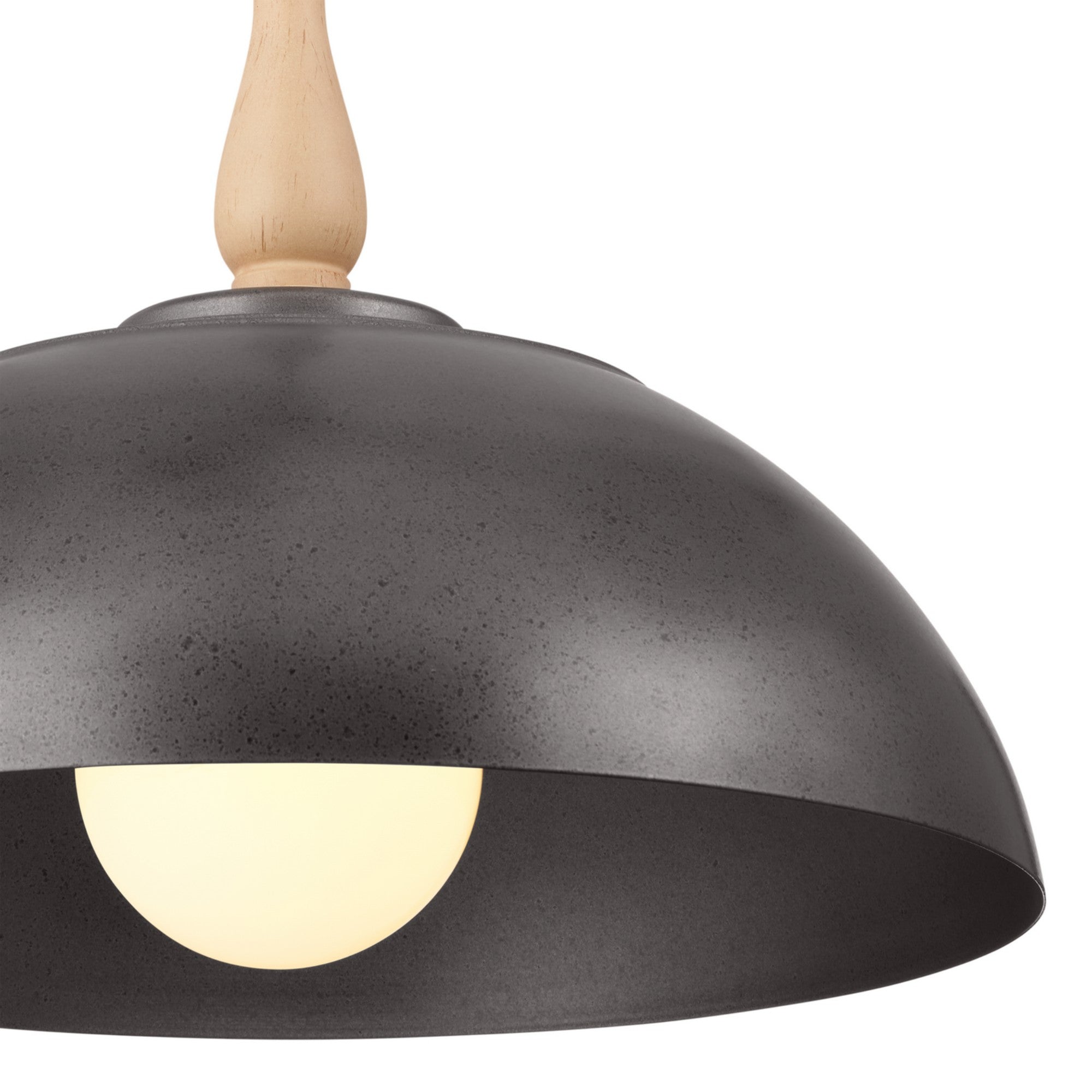 Fira 18" Pendant, Anvil Iron Finish - Bees Lighting