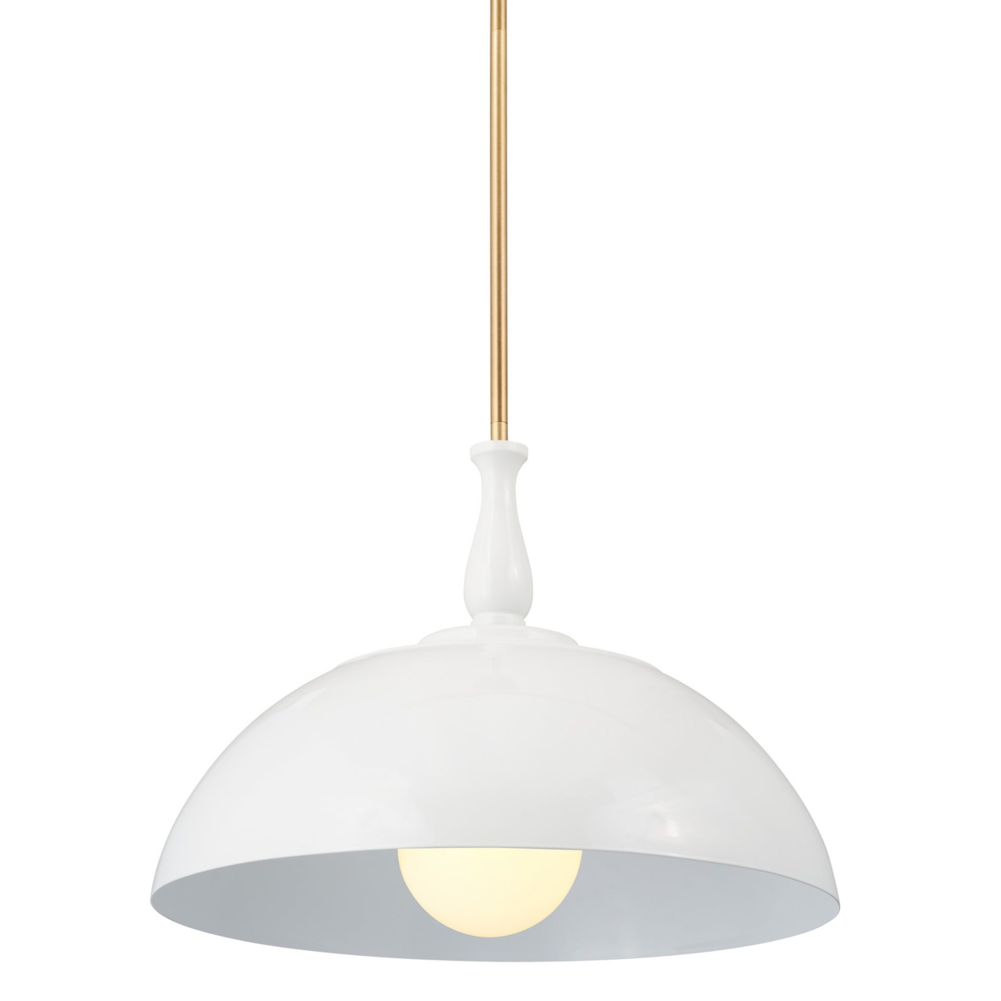 Fira 18" Pendant, White Finish - Bees Lighting
