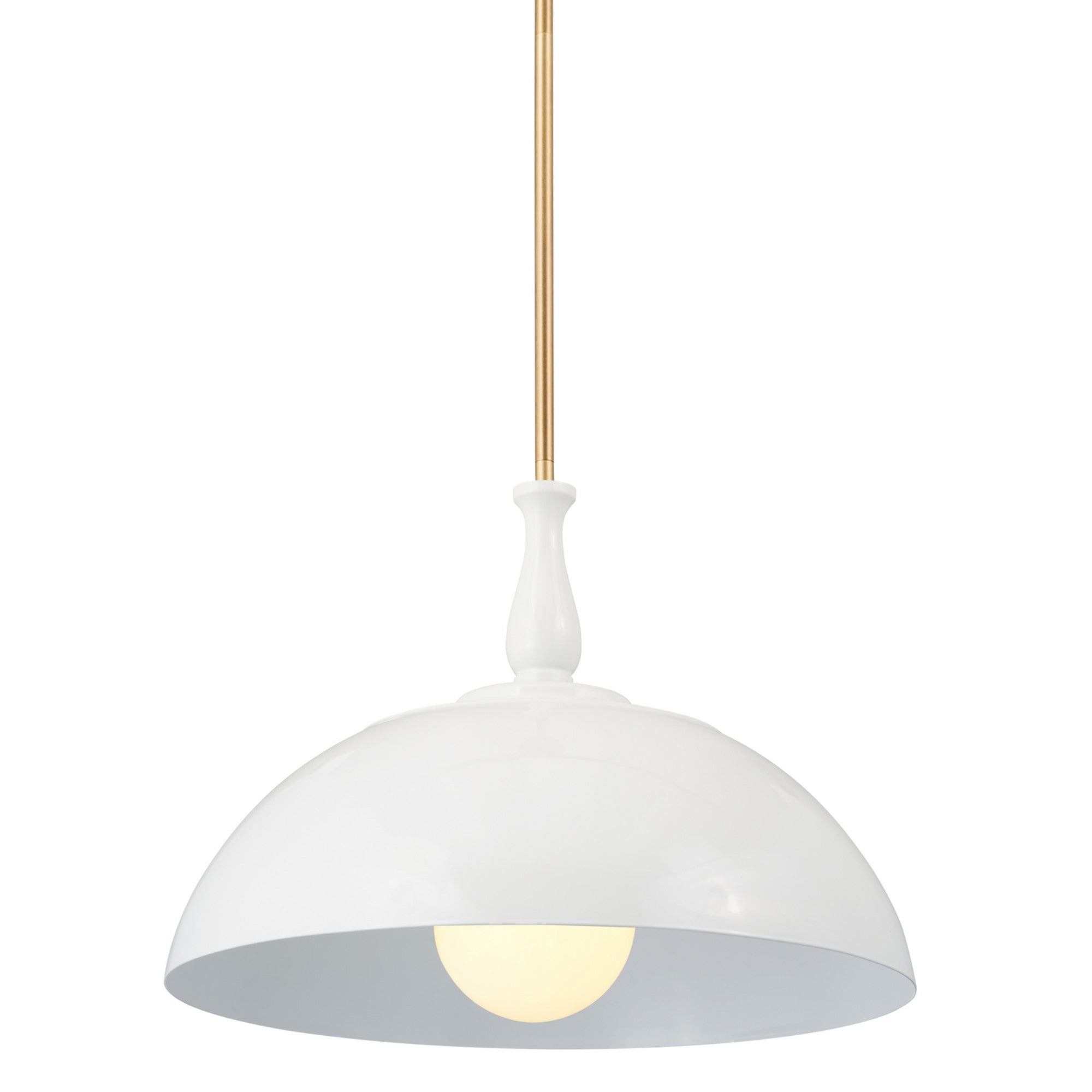 Fira 18" Pendant, White Finish - Bees Lighting