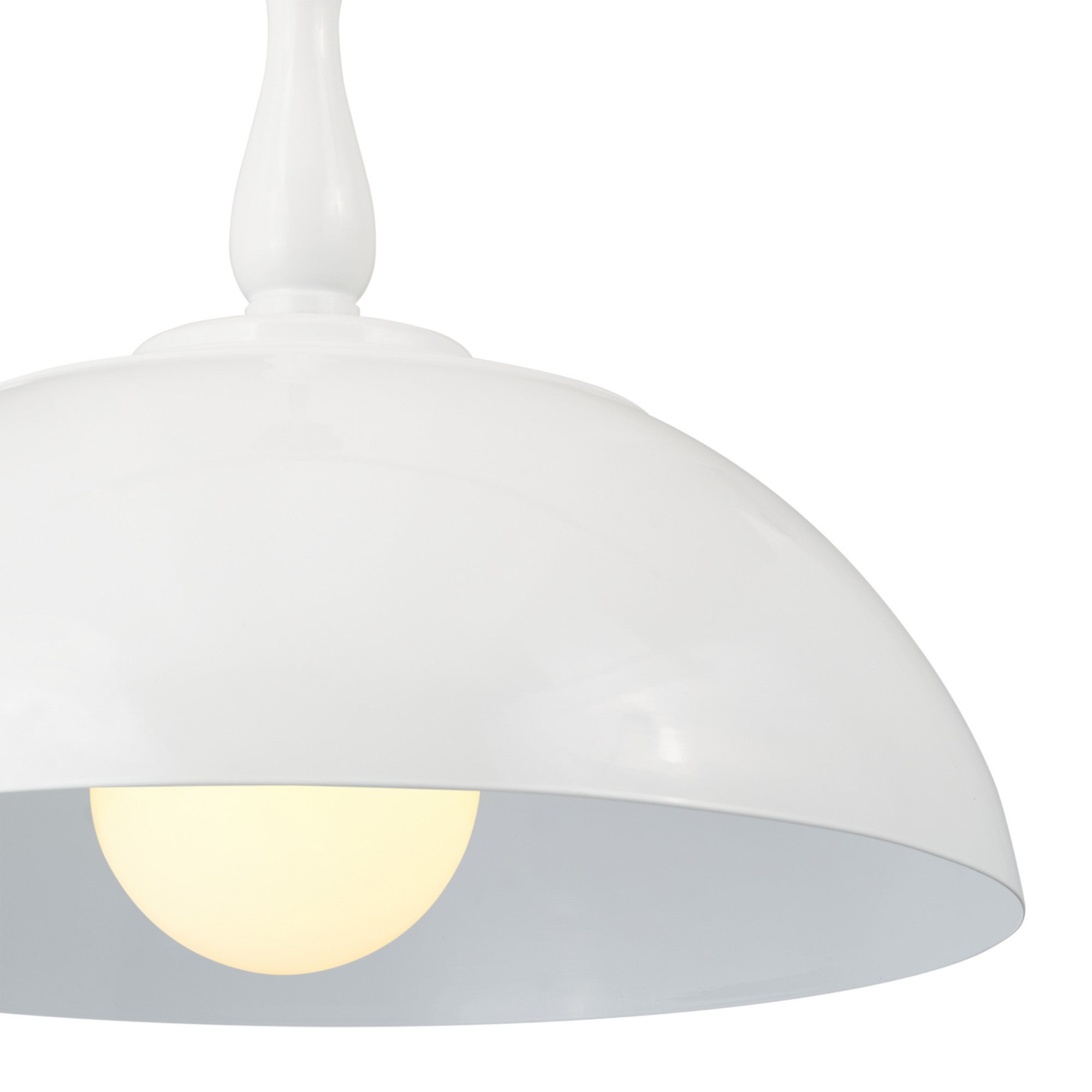 Fira 18" Pendant, White Finish - Bees Lighting
