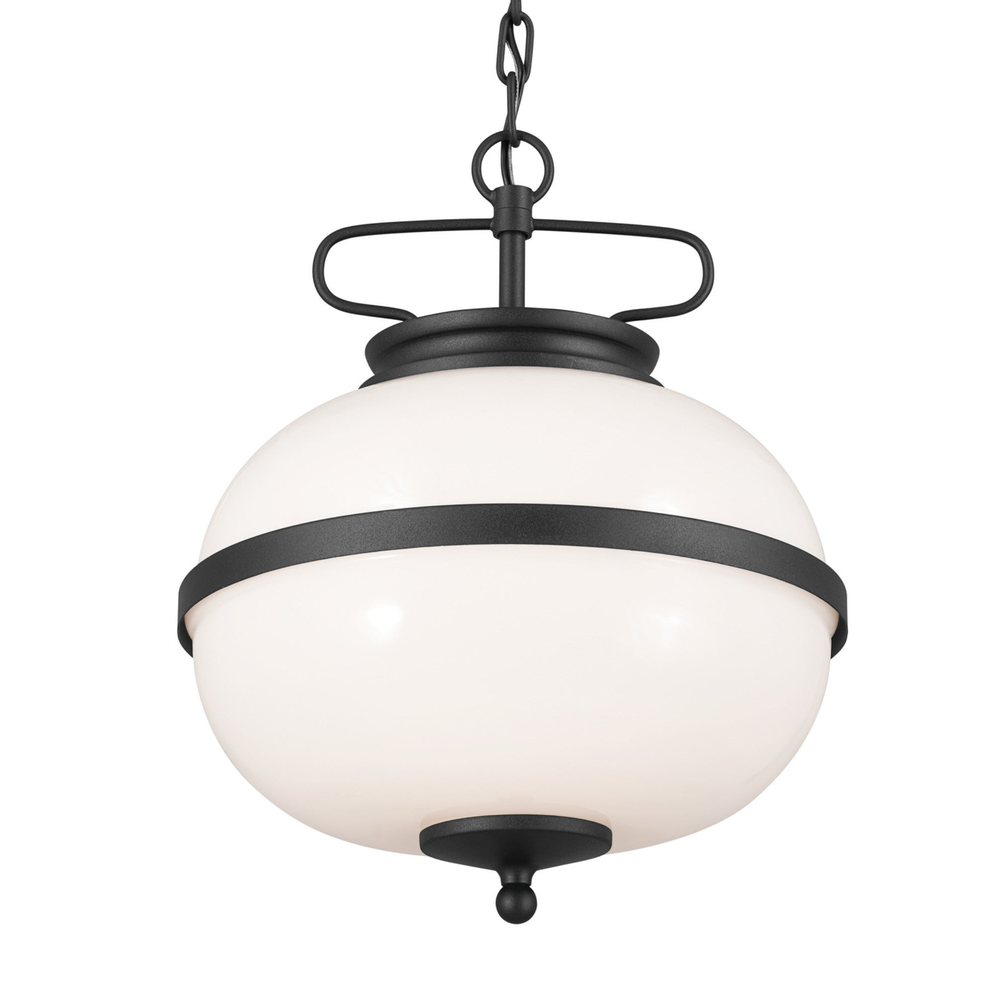 Opal 12" 2-Light Pendant, Textured Black Finish - Bees Lighting