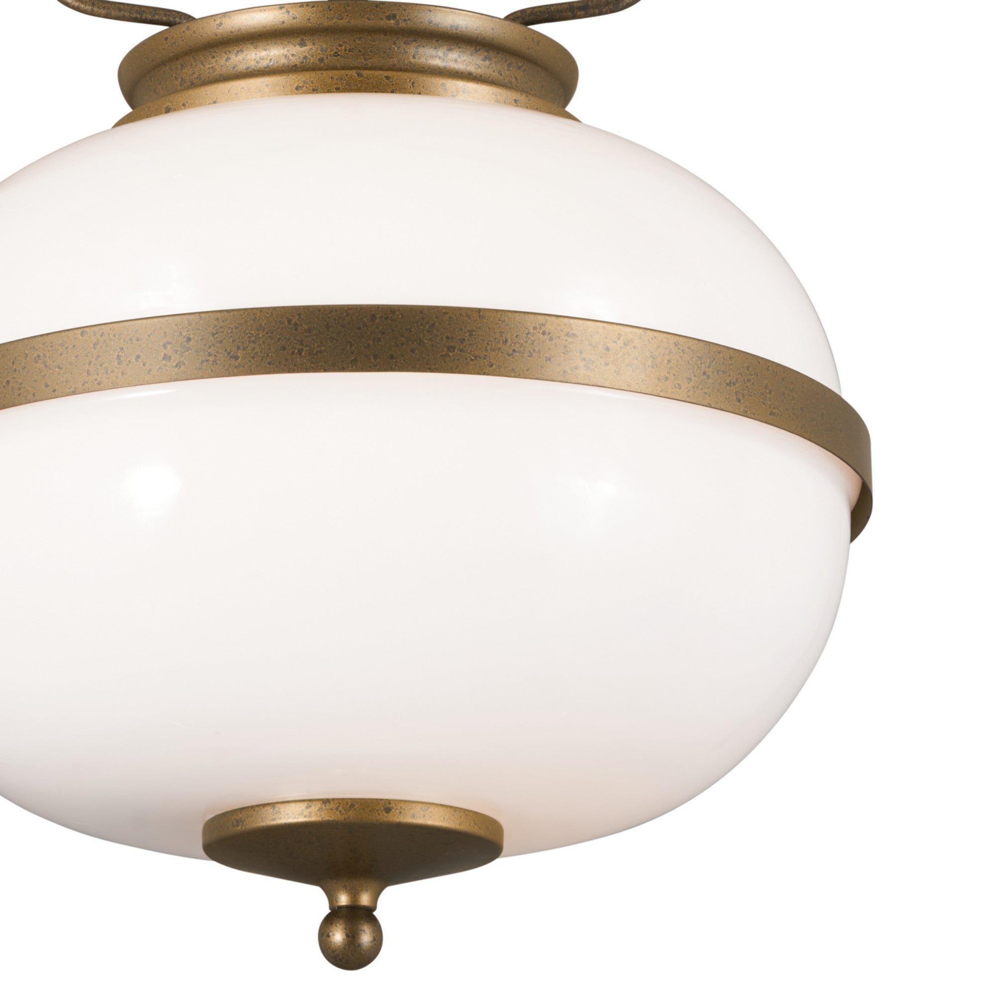 Opal 12" 2-Light Pendant, Character Bronze Finish - Bees Lighting