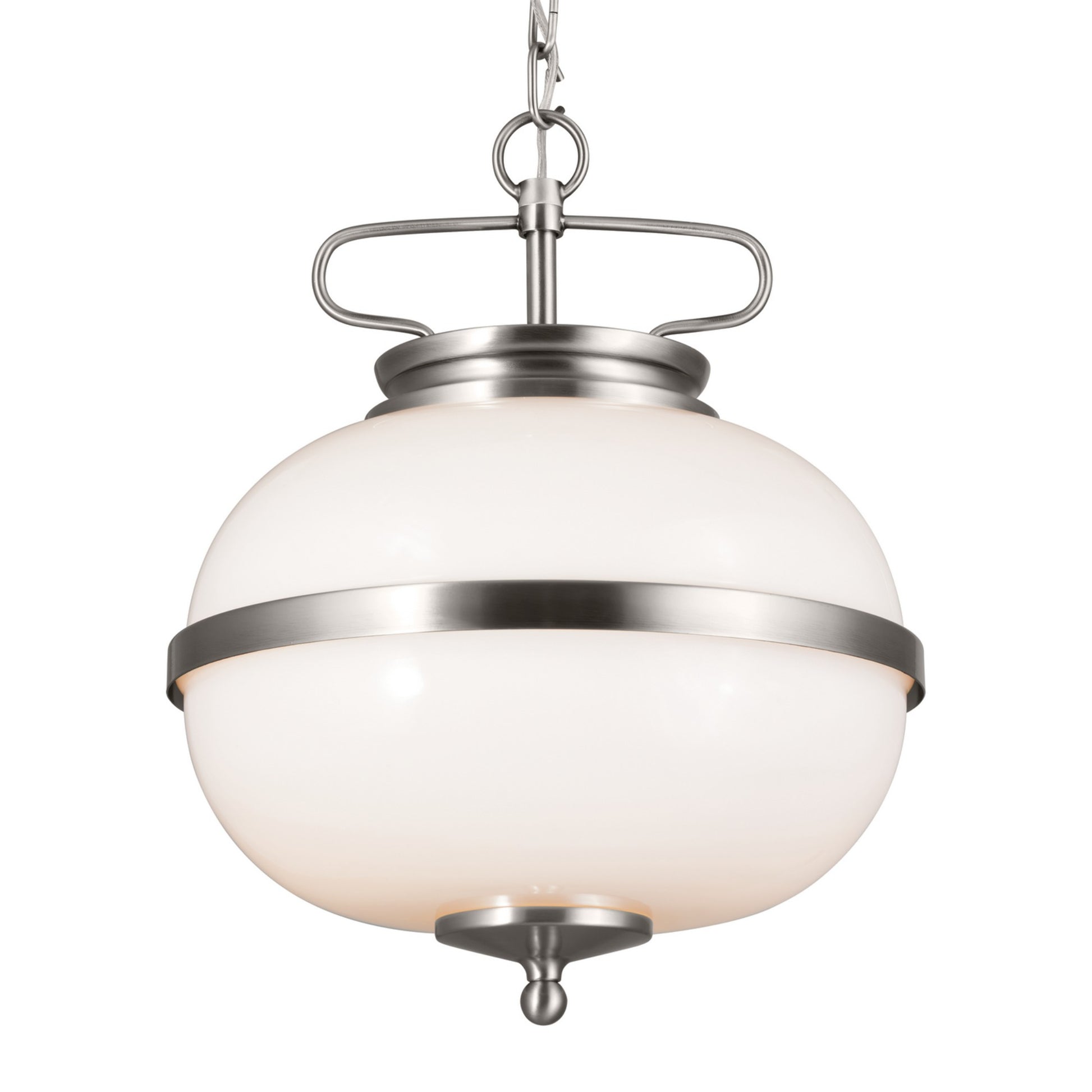 Opal 12" 2-Light Pendant, Classic Pewter Finish - Bees Lighting