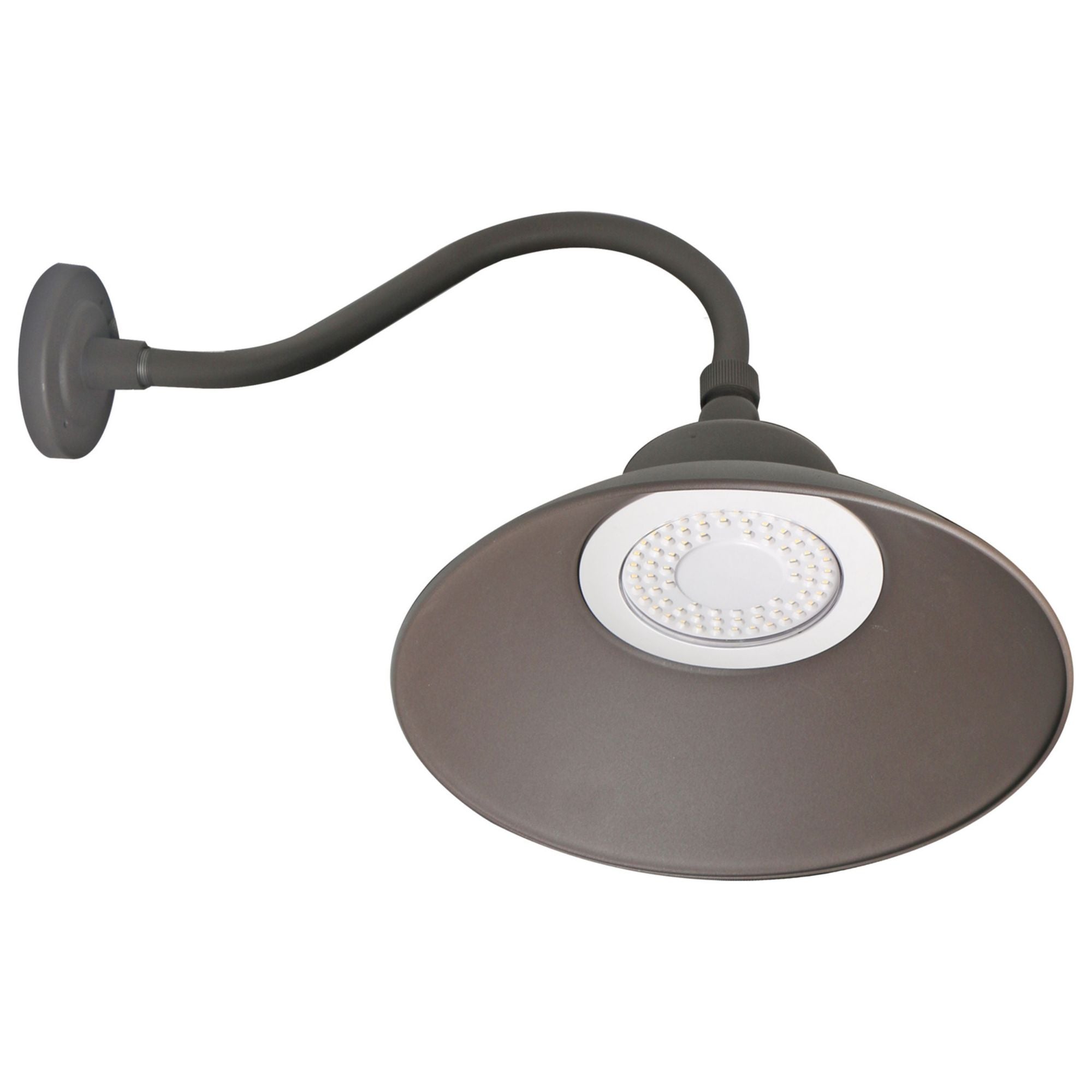 14" LED Gooseneck, 5500 Lm, Photocell, 3K/4K/5K, Bronze - Bees Lighting