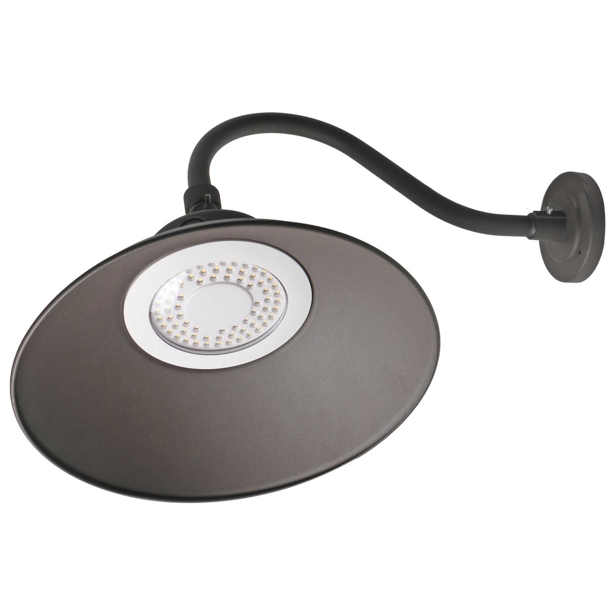 14" LED Gooseneck, 5500 Lm, Photocell, 3K/4K/5K, Bronze - Bees Lighting