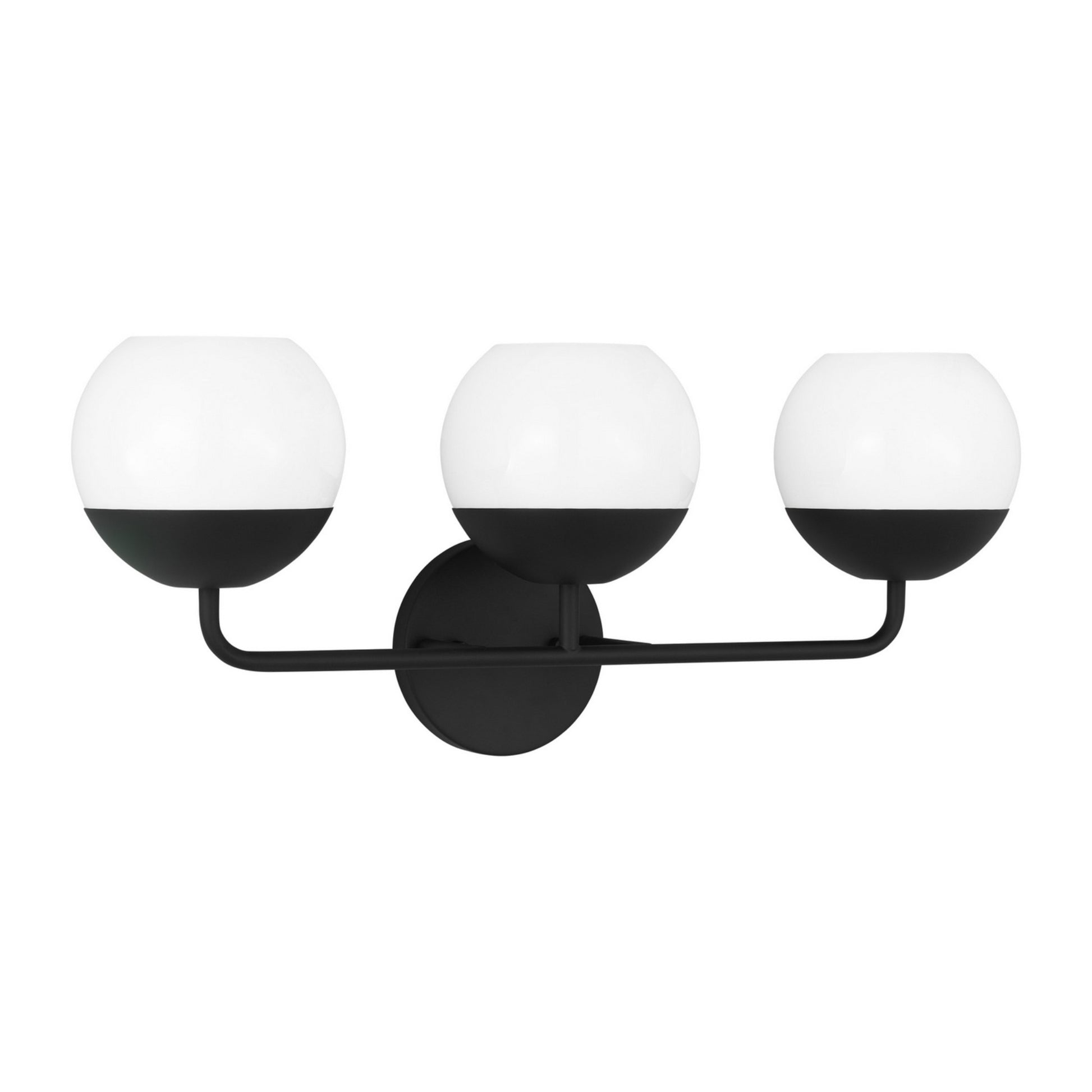 Alvin 24" 3-Light Bathroom Vanity, Midnight Black Finish - Bees Lighting