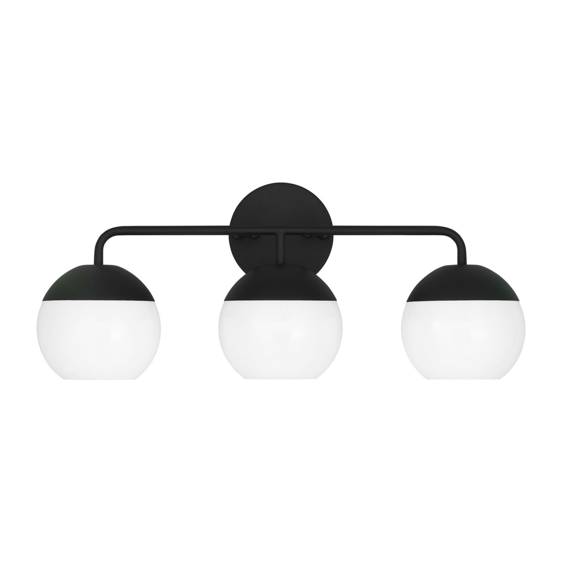 Alvin 24" 3-Light Bathroom Vanity, Midnight Black Finish - Bees Lighting