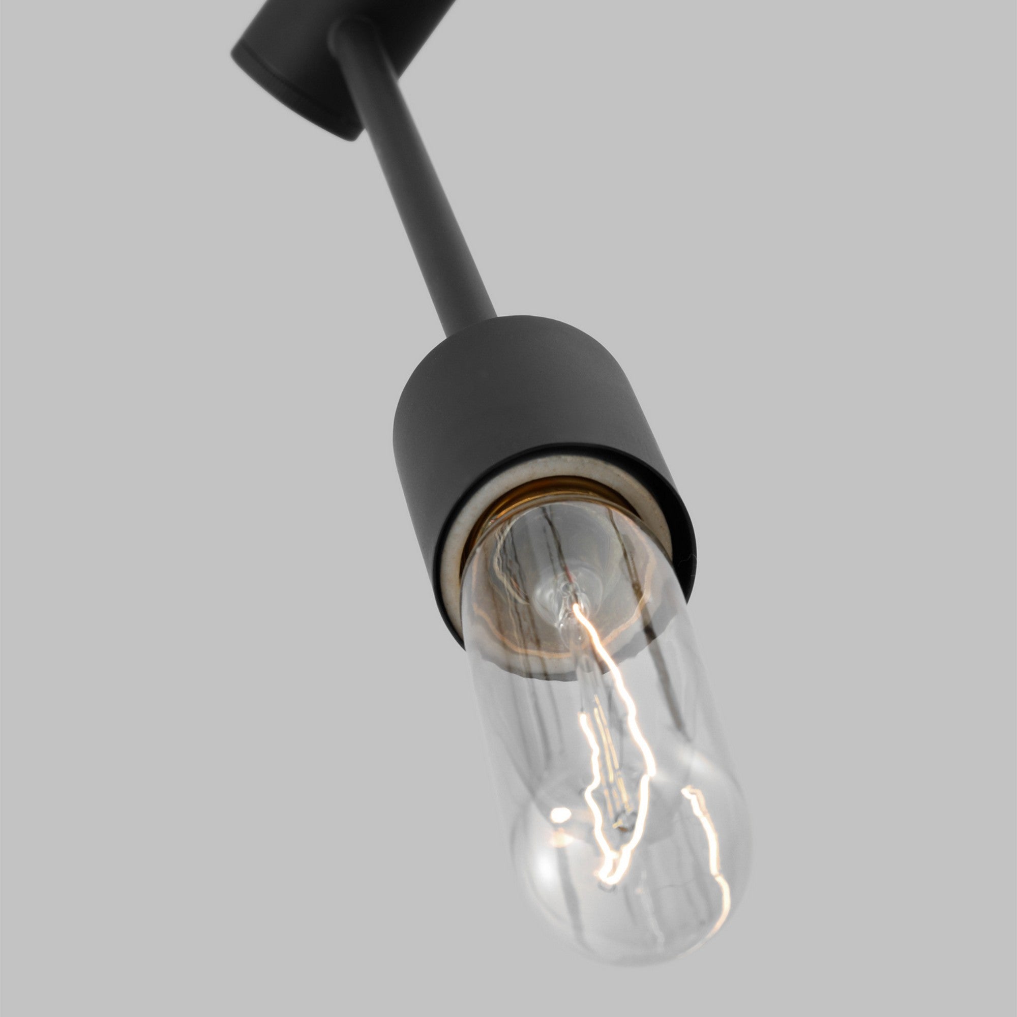 Axis 41" 6-Light Medium Chandelier, Midnight Black Finish - Bees Lighting