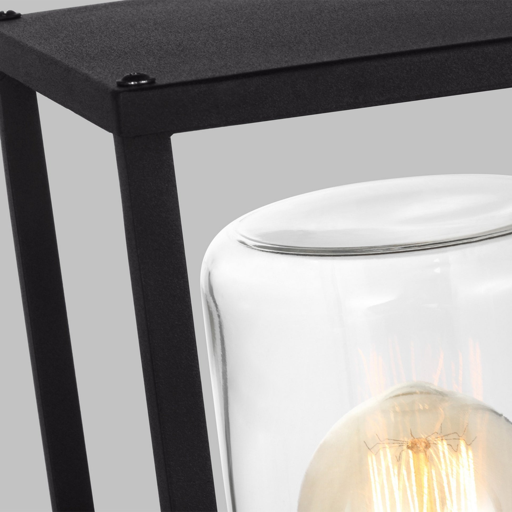 Vado 15" Outdoor Post Lantern, Black Finish - Bees Lighting