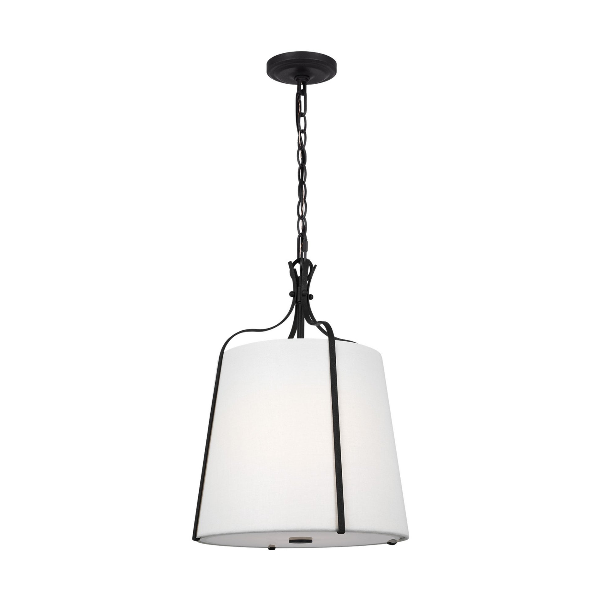 Leander 14" Small Hanging Shade, Smith Steel Finish - Bees Lighting