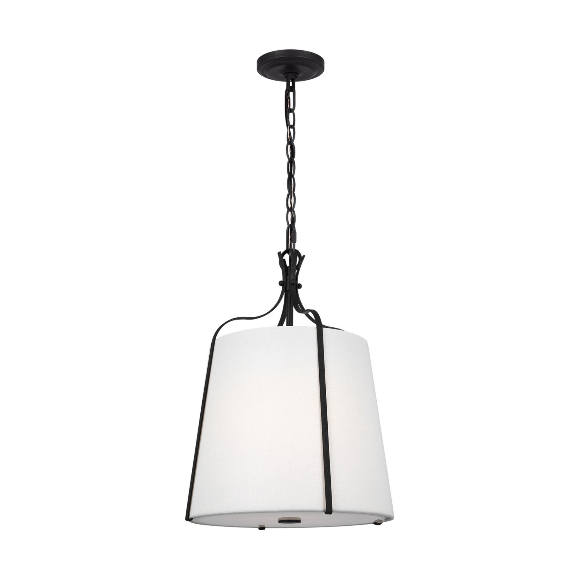 Leander 14" Small Hanging Shade, Smith Steel Finish - Bees Lighting