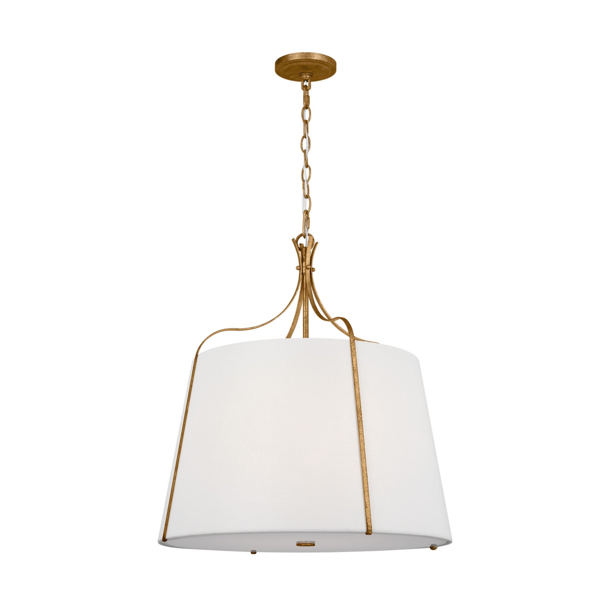 Leander 24" Large Hanging Shade, Antique Gild Finish - Bees Lighting