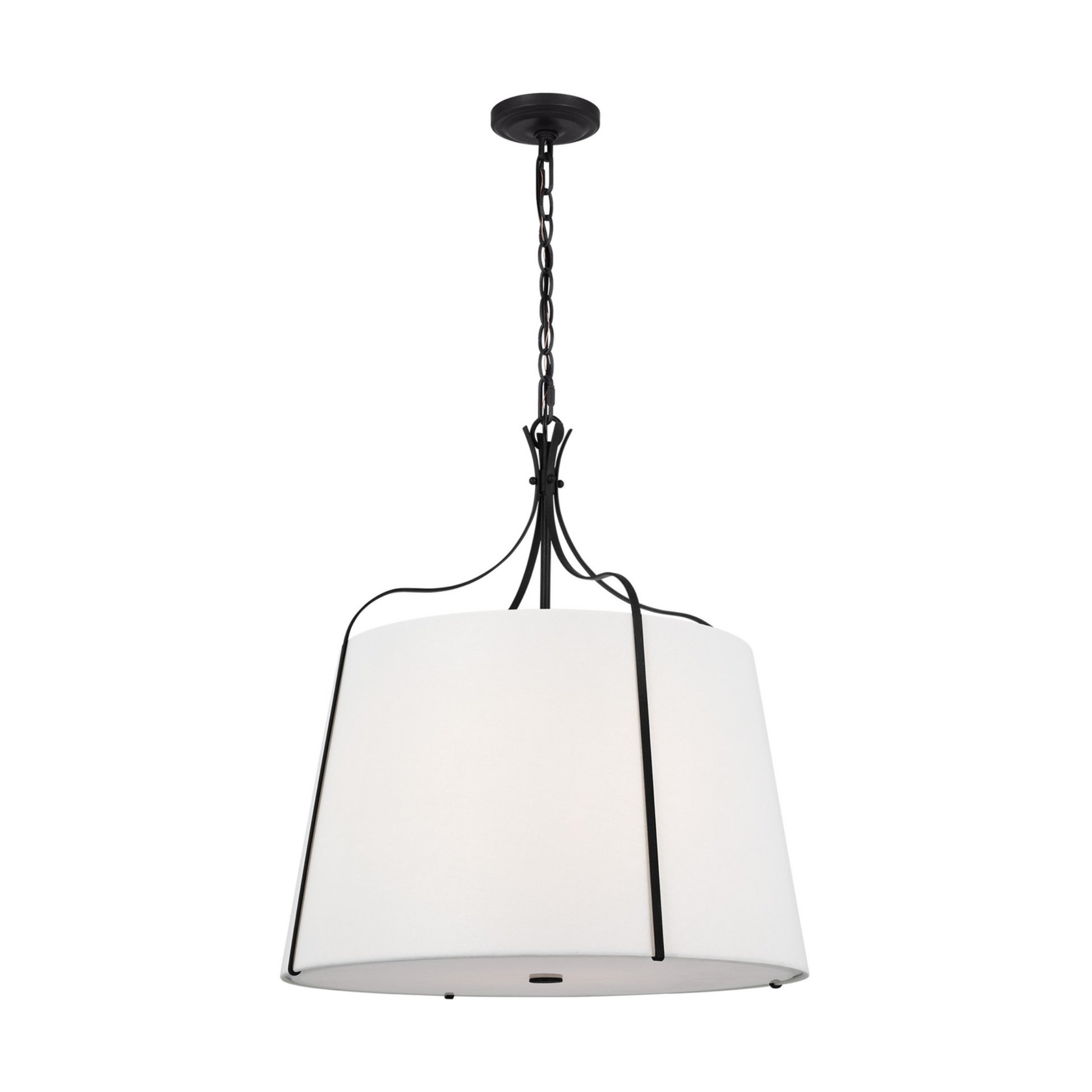 Leander 24" Large Hanging Shade, Smith Steel Finish - Bees Lighting