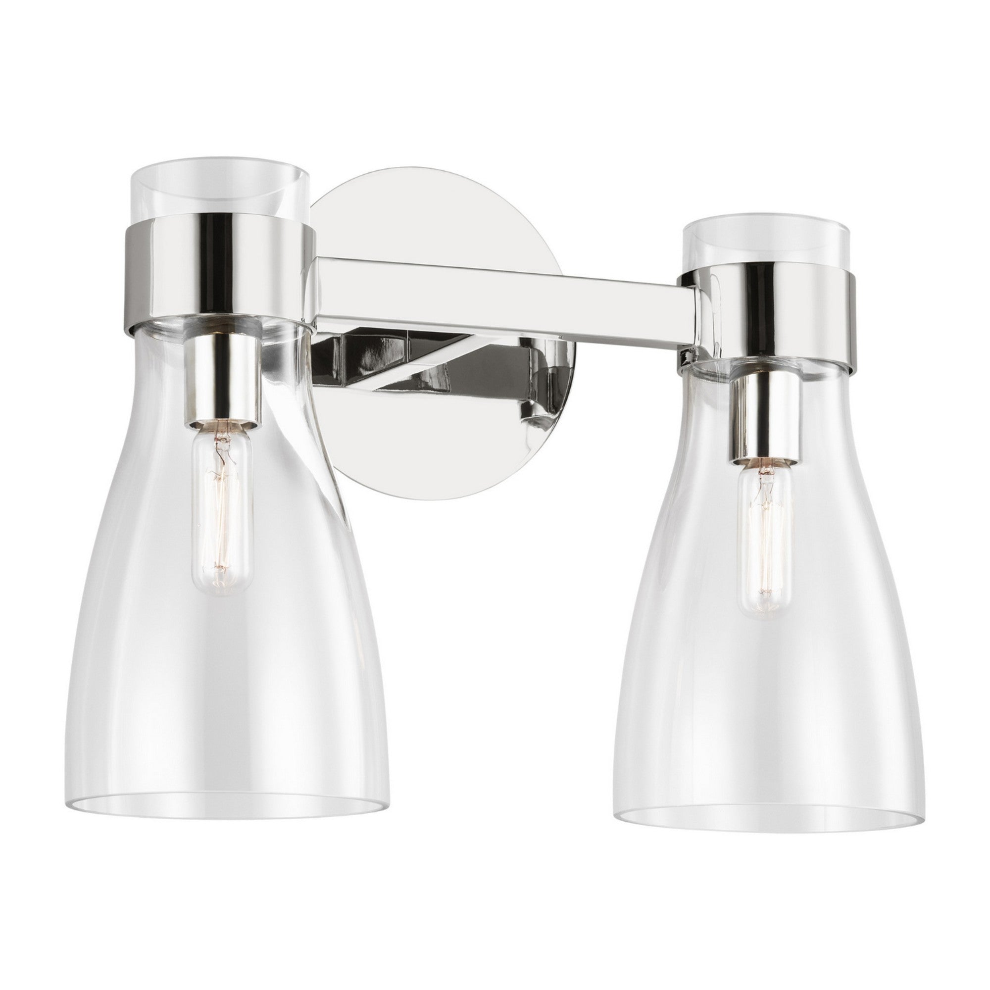 Moritz 15 in. 2 Lights Vanity Light Polished Nickel Finish - Bees Lighting