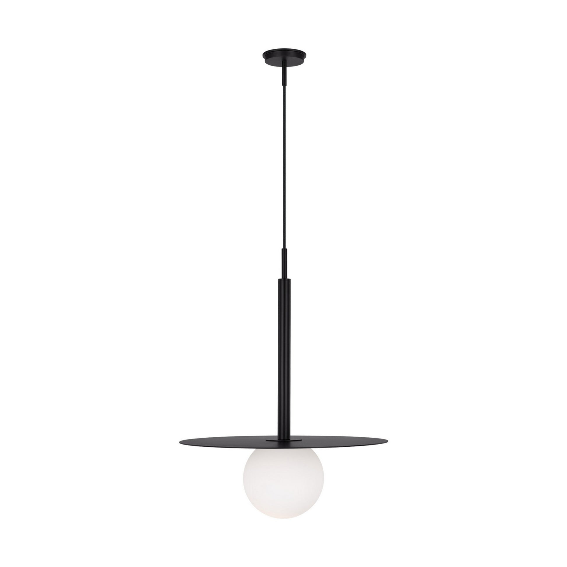 Nodes 18" Large Pendant, Midnight Black Finish - Bees Lighting