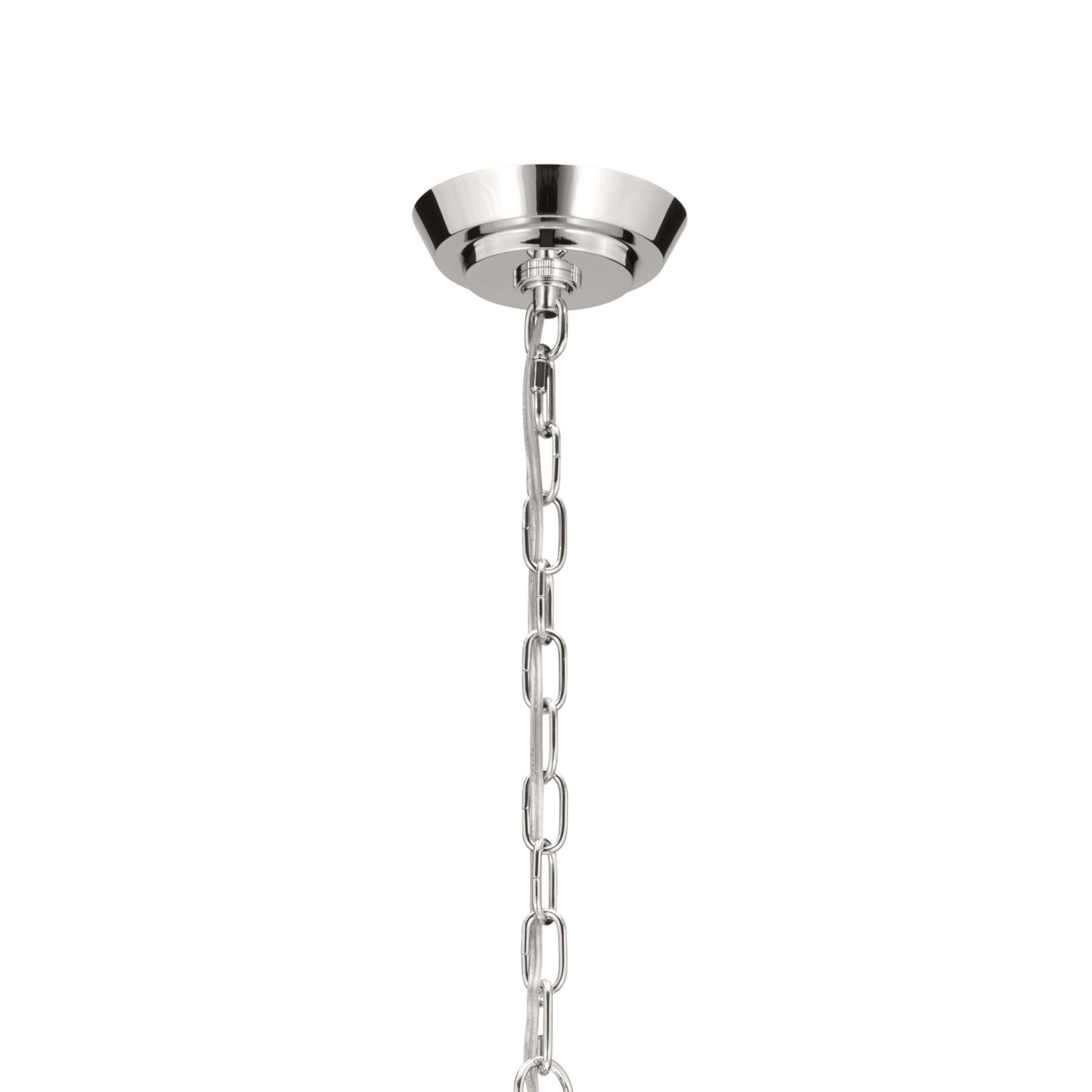 Truby 29" 6-Light Chandelier, Polished Nickel Finish - Bees Lighting