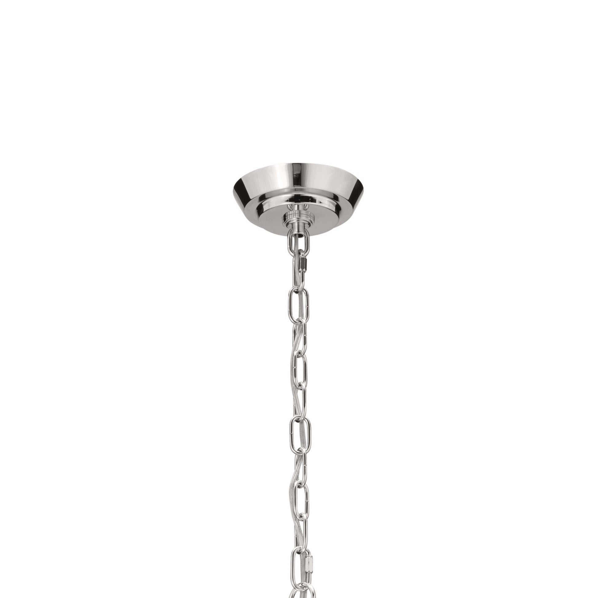 Truby 34" 9-Light Chandelier, Polished Nickel Finish - Bees Lighting