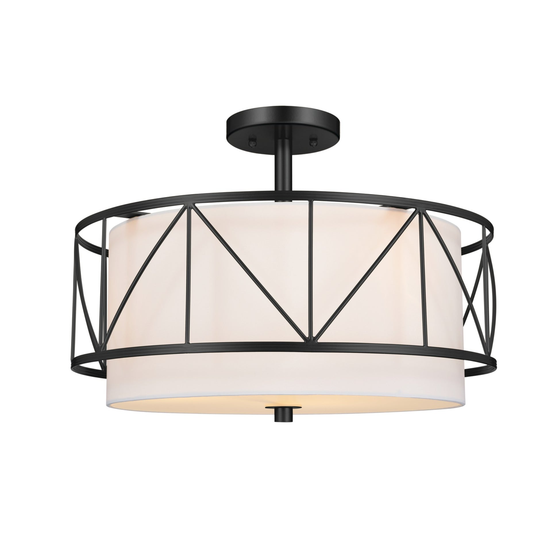 Birkleigh 18" 3-Light Pendant, Black Finish - Bees Lighting