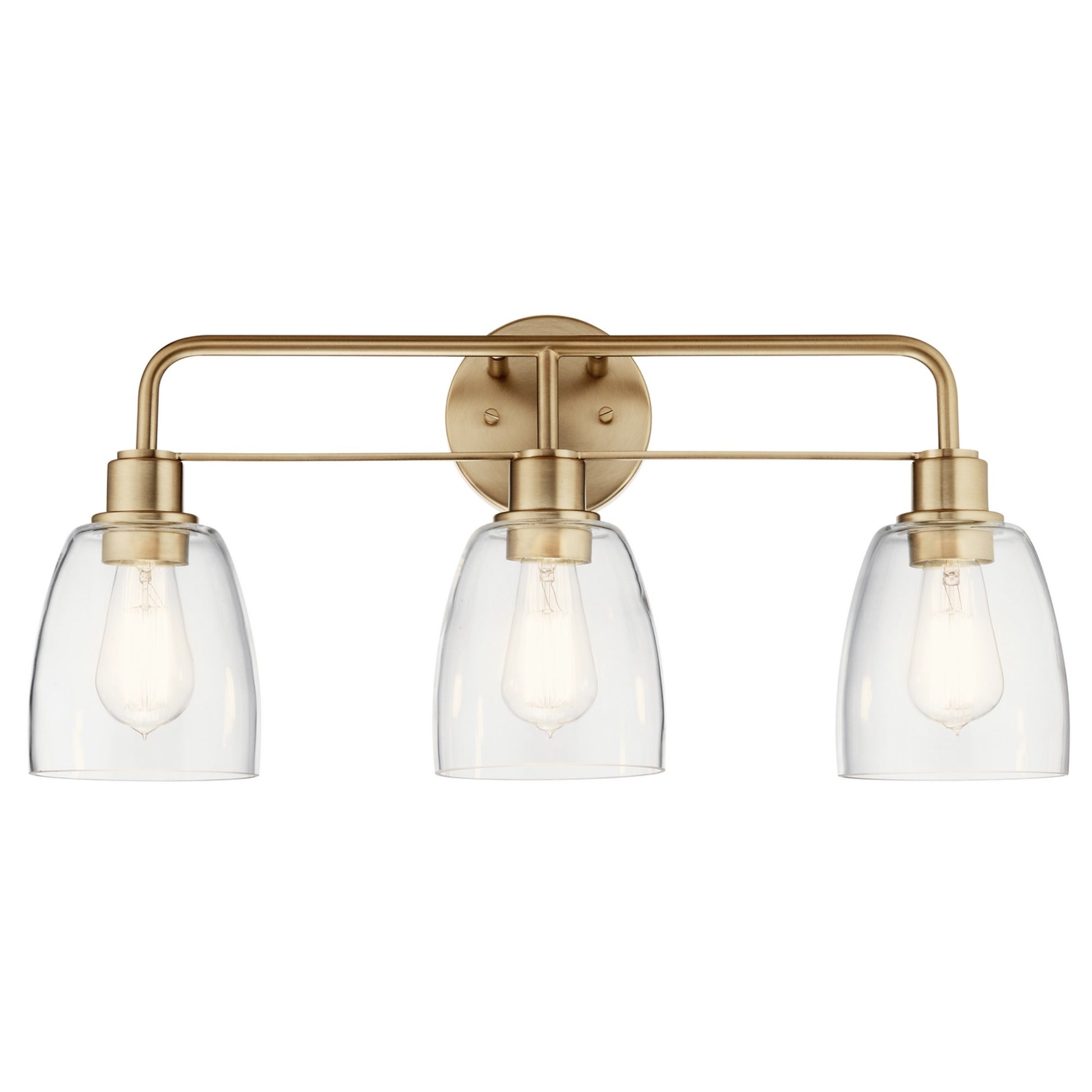 Meller 24" 3-Light Bath Vanity Light, Champagne Bronze Finish - Bees Lighting