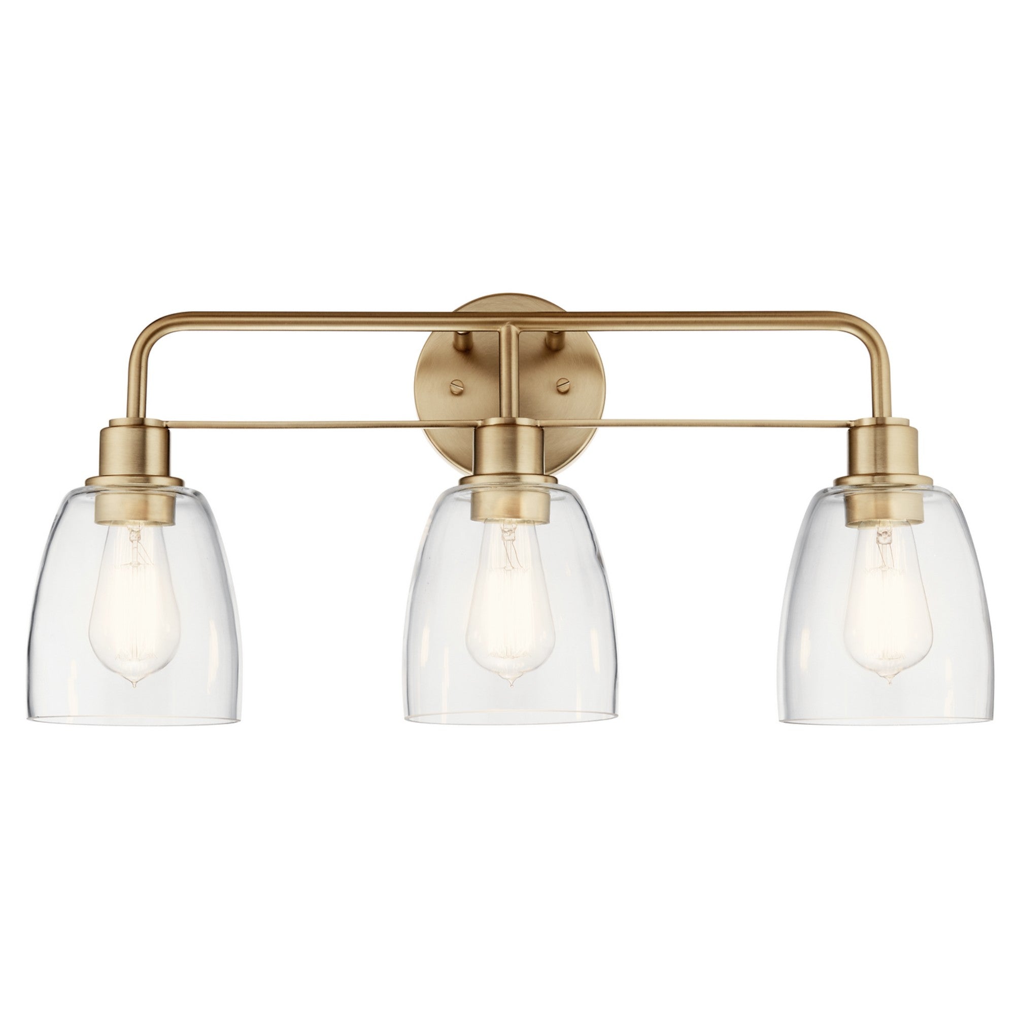 Meller 24" 3-Light Bath Vanity Light, Champagne Bronze Finish - Bees Lighting