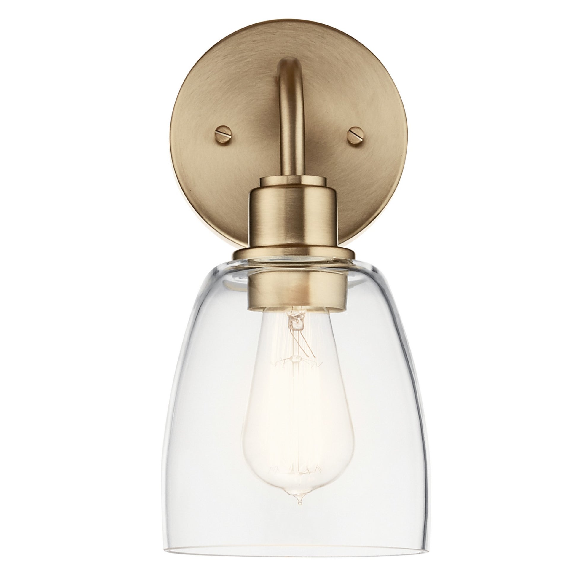 Meller 6" Wall Sconce, Champagne Bronze Finish - Bees Lighting