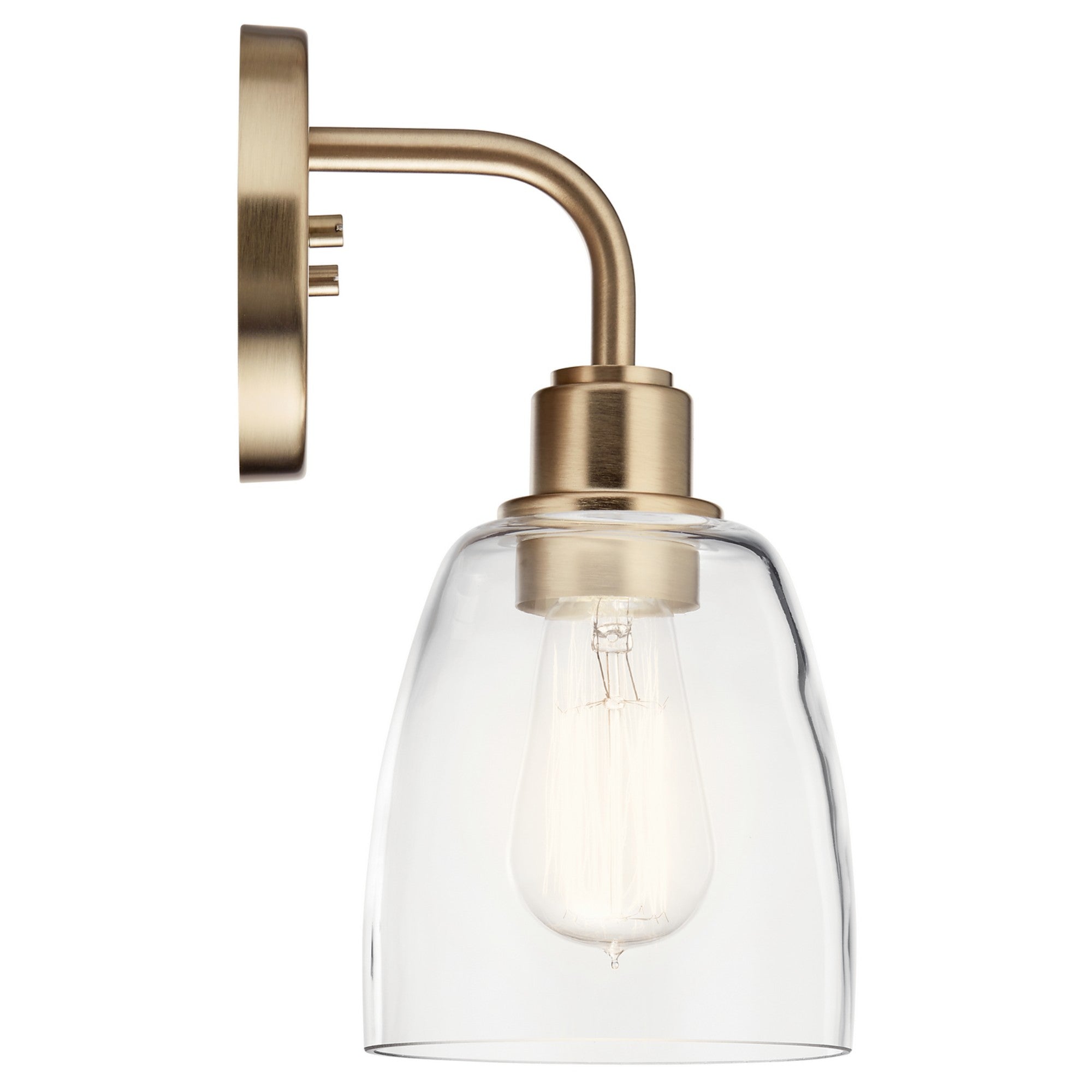 Meller 6" Wall Sconce, Champagne Bronze Finish - Bees Lighting