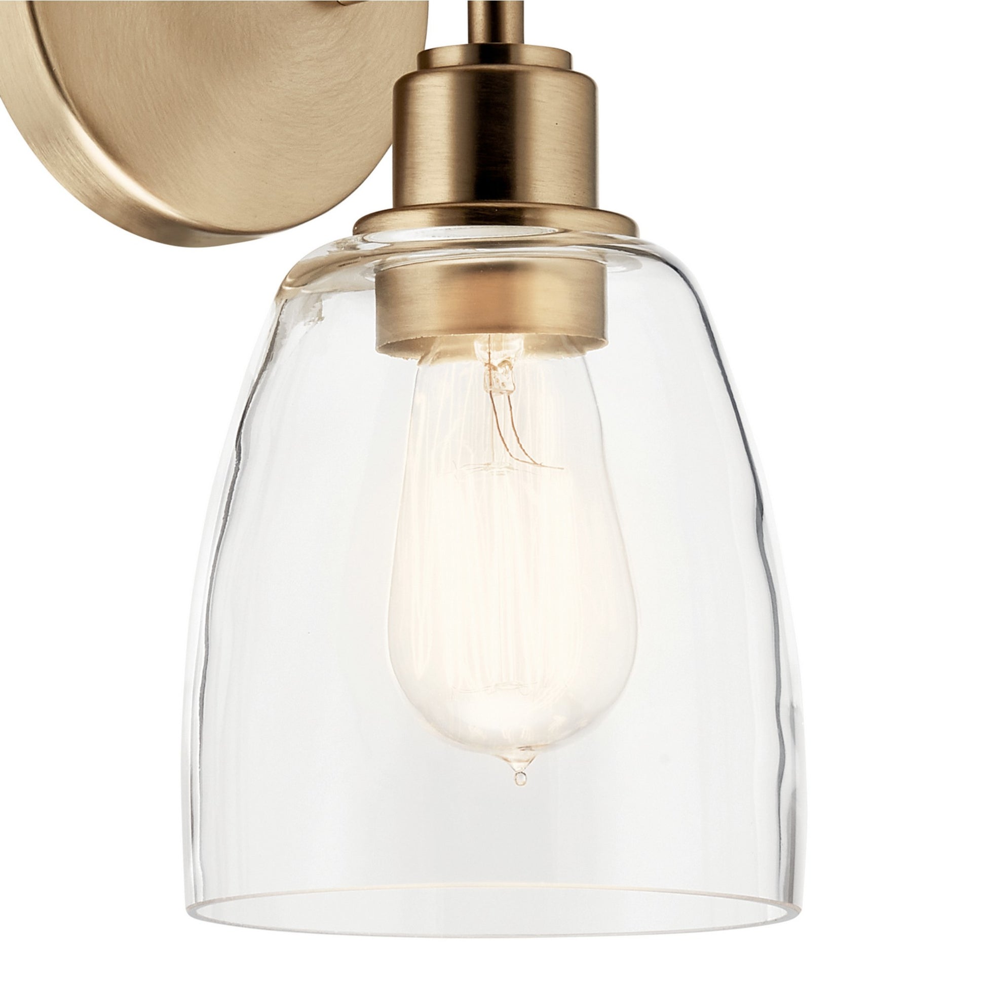 Meller 6" Wall Sconce, Champagne Bronze Finish - Bees Lighting